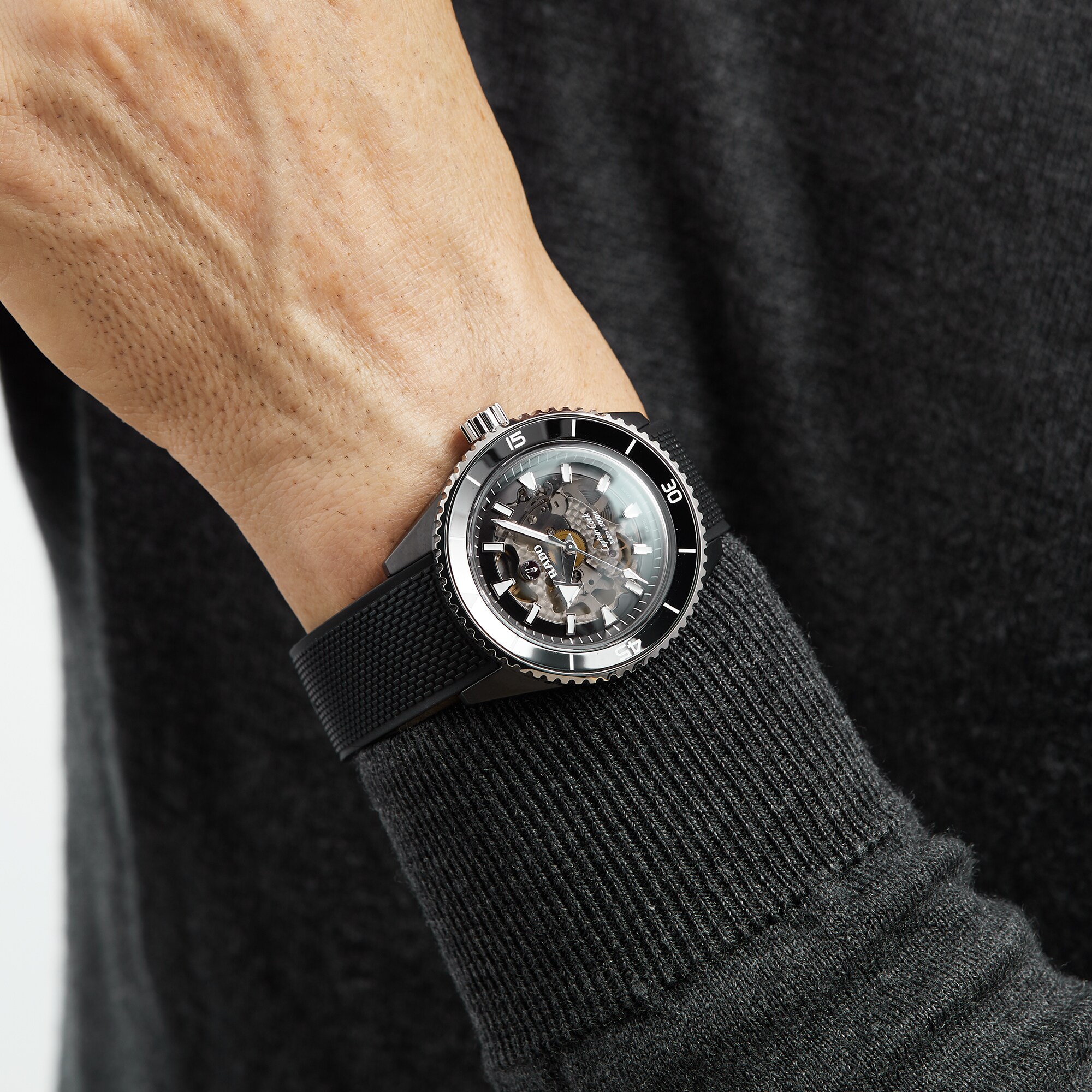 Replica Rado Captain Cook 43mm Mens details R32127156