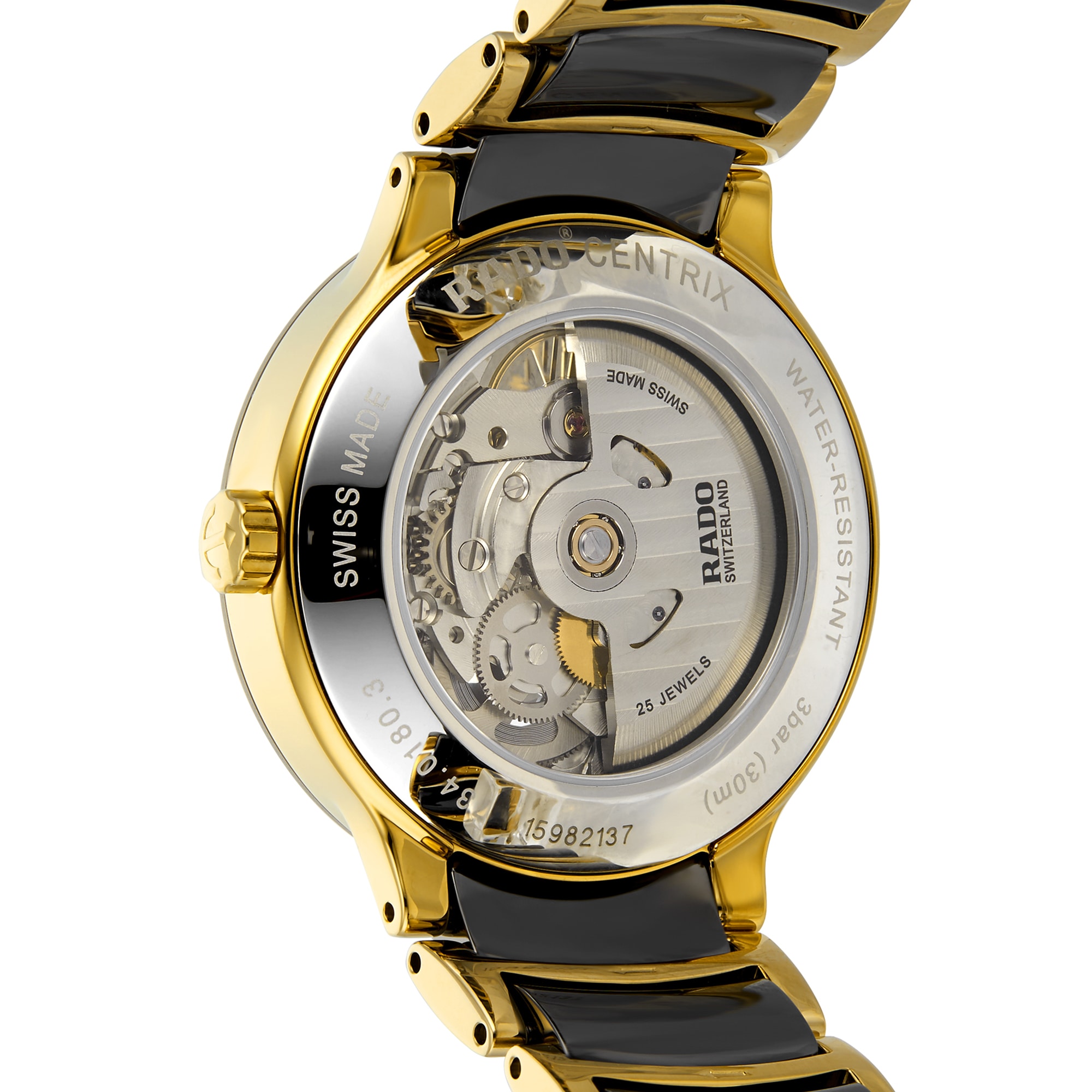 Replica Rado Centrix Skeleton 38mm Mens details R30180162