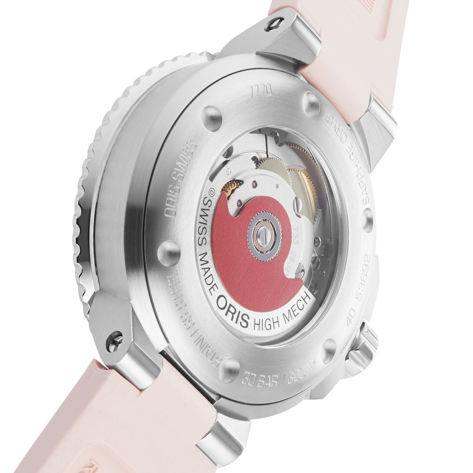 Replica Oris Aquis Date 36.5mm Unisex details Pink 01 733 7770 4158-07 4 18 66FC