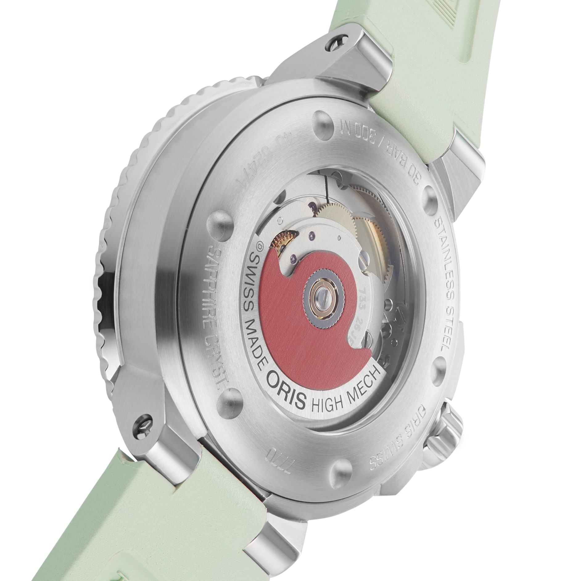 Replica Oris Aquis Date 36.5mm Unisex details Green 01 733 7770 4157-07 4 18 67FC