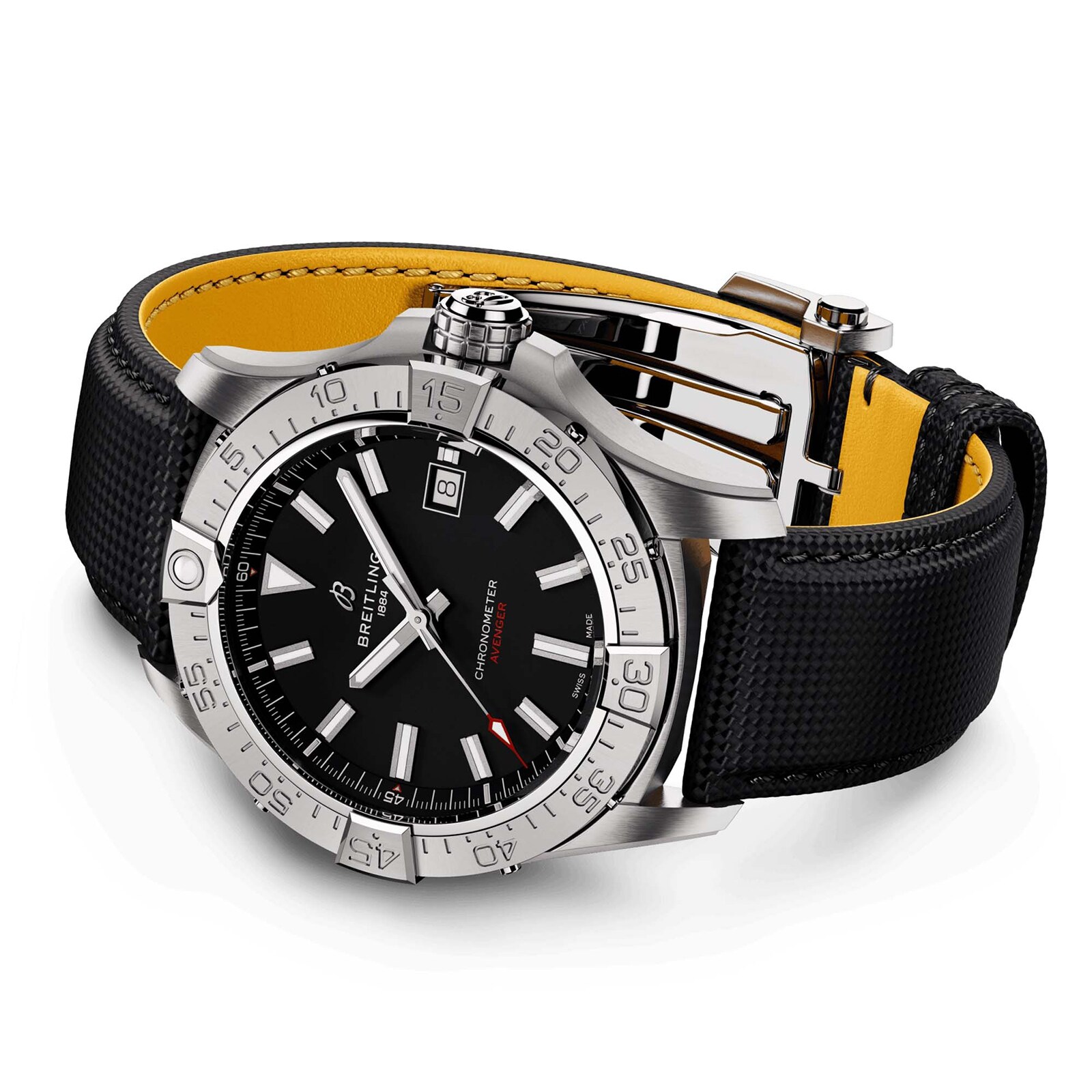 Replica Breitling Avenger Automatic 42mm Mens details Black Leather A17328101B1X1 4 Replica Breitling Avenger Automatic 42mm Mens details Black Leather A17328101B1X1