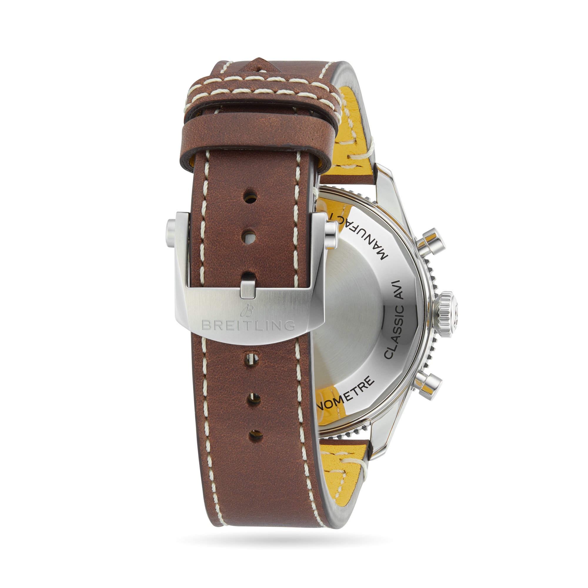 Replica Breitling Classic AVI Chronograph 42 Mosquito Leather Strap details Y233801A1B1X1 4 Replica Breitling Classic AVI Chronograph 42 Mosquito Leather Strap details Y233801A1B1X1