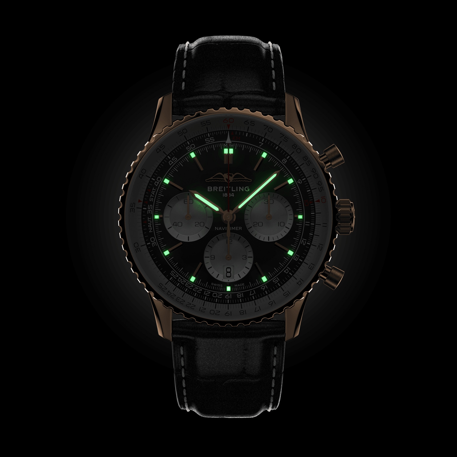 Replica Breitling Navitimer B01 Chronograph 43 Black details RB0138211B1P1 4 Replica Breitling Navitimer B01 Chronograph 43 Black details RB0138211B1P1