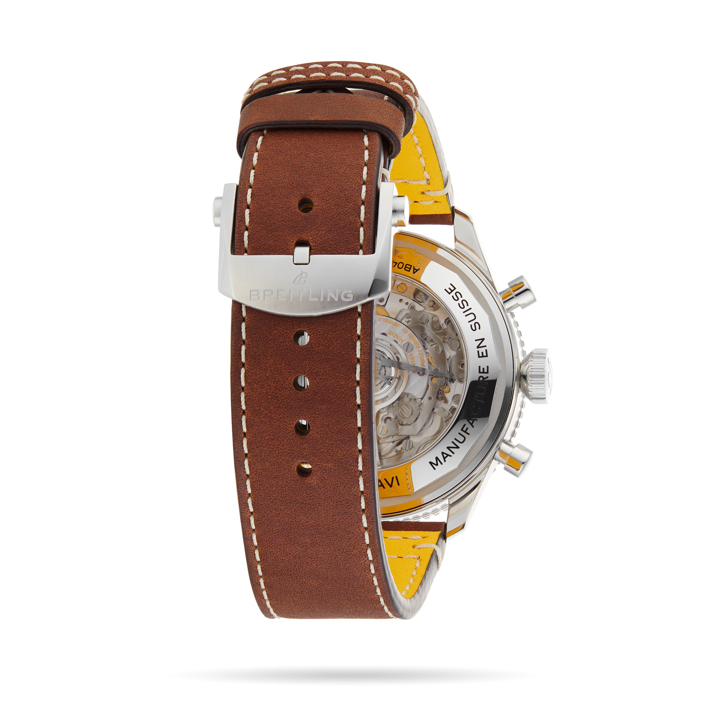 Replica Breitling Super AVI B04 Chronograph Curtiss Warhawk 46 details AB04452A1L1X1