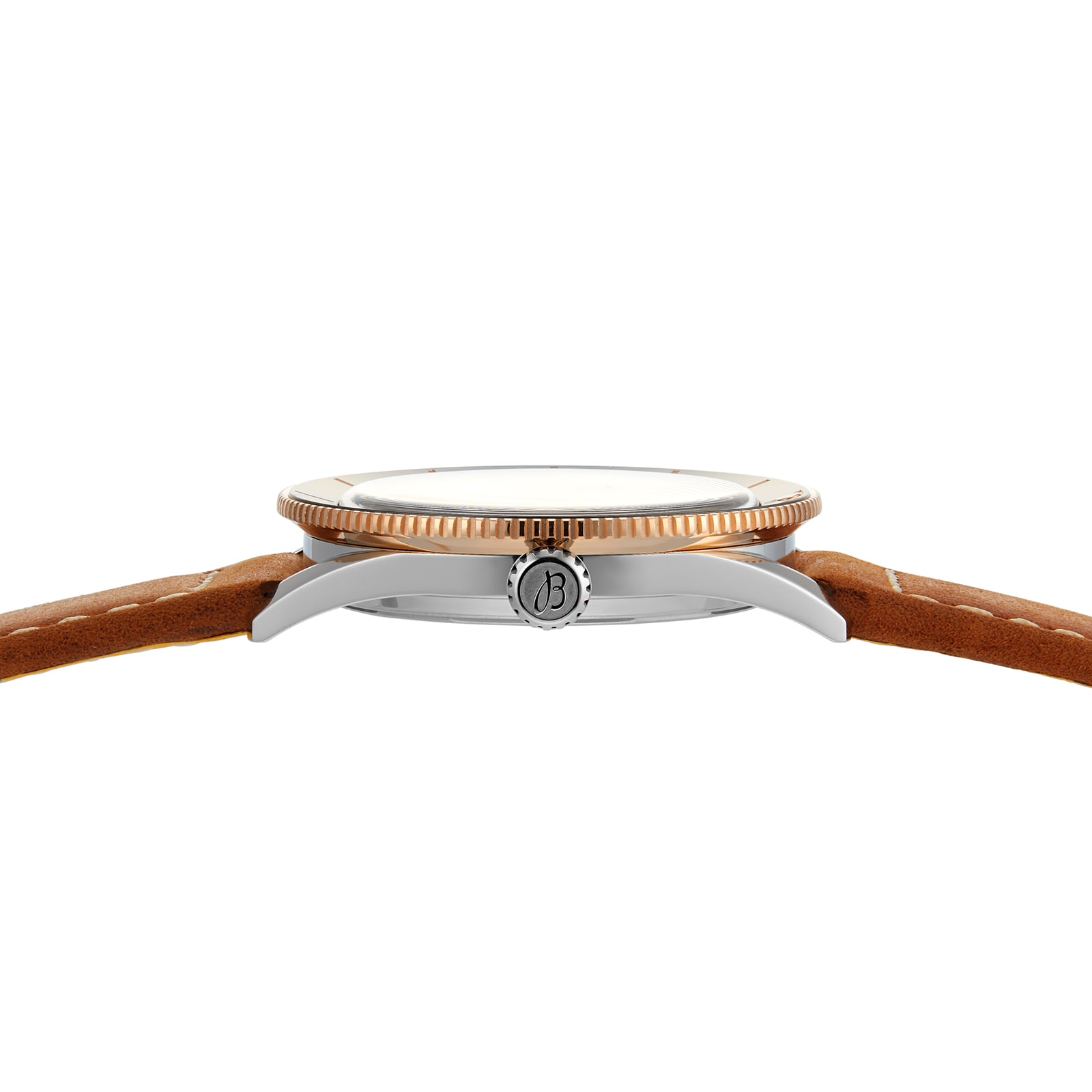 Replica Breitling Superocean Heritage '57 Stainless Steel 18k Red Gold Leather Strap details U10370121B1X1 4 Replica Breitling Superocean Heritage '57 Stainless Steel 18k Red Gold Leather Strap details U10370121B1X1