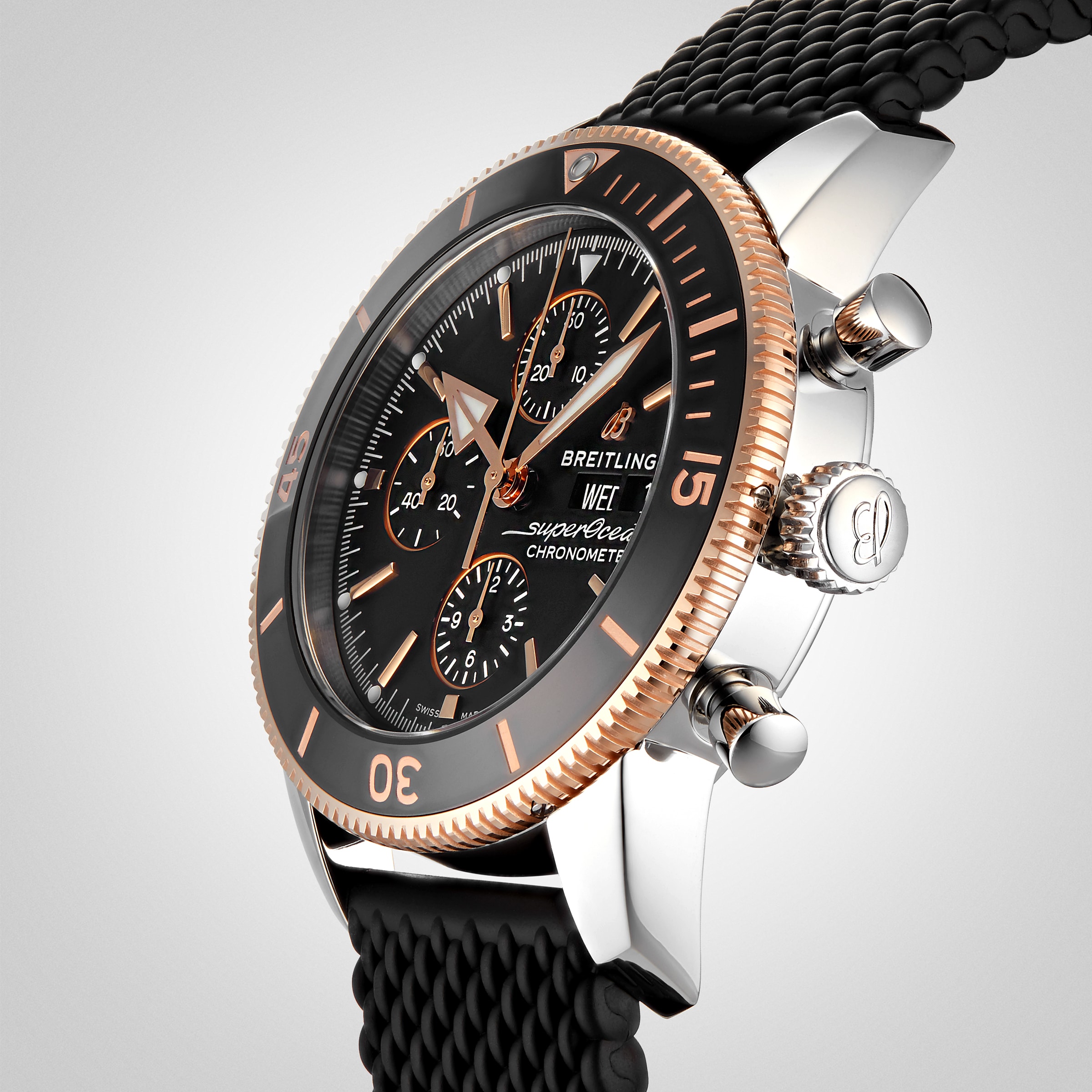 Replica Breitling Superocean Heritage Chronograph 44 Rubber Strap details U13313121B1S1 4 Replica Breitling Superocean Heritage Chronograph 44 Rubber Strap details U13313121B1S1