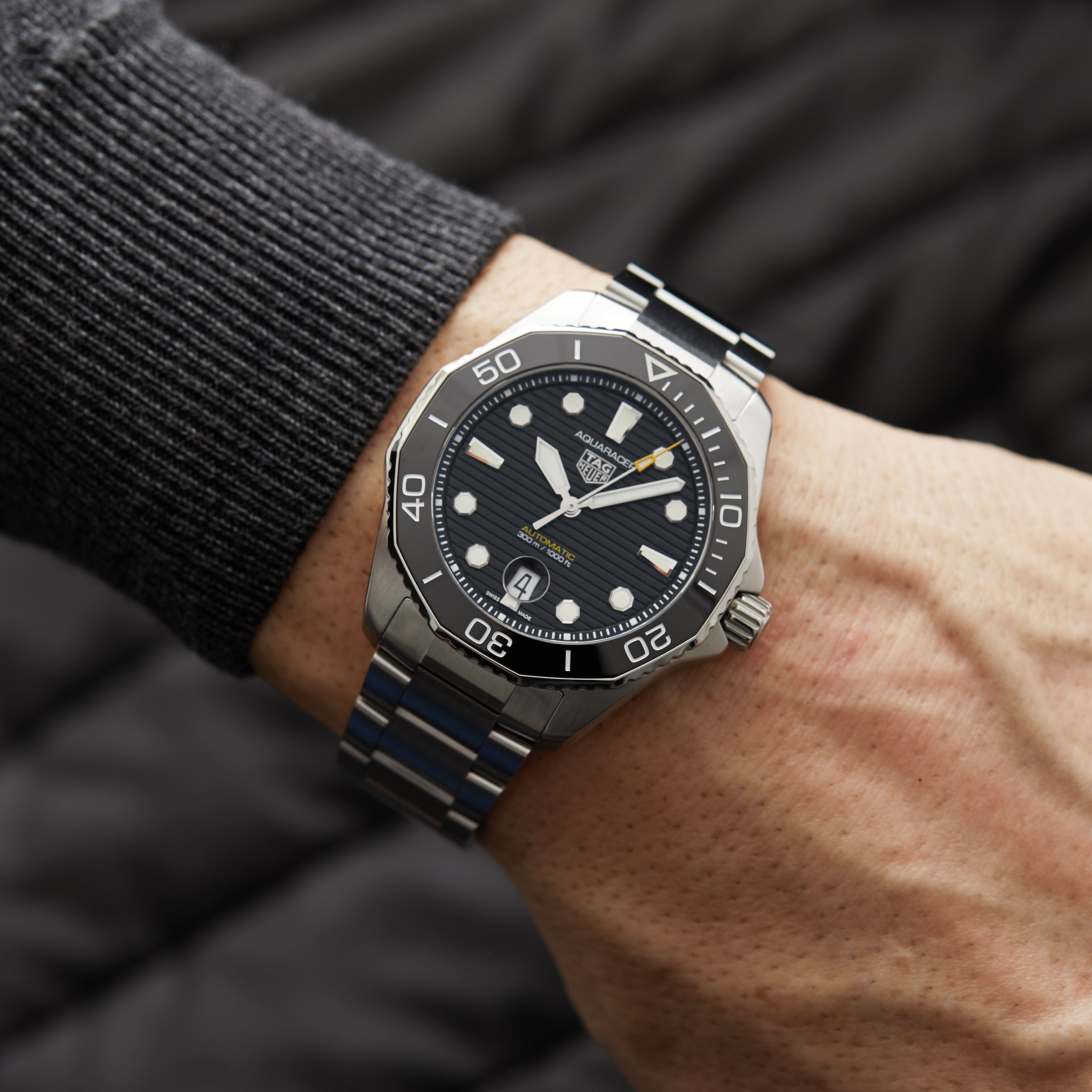 Replica TAG Heuer Aquaracer Calibre 5 Automatic 43mm Mens details WBP201A.BA0632