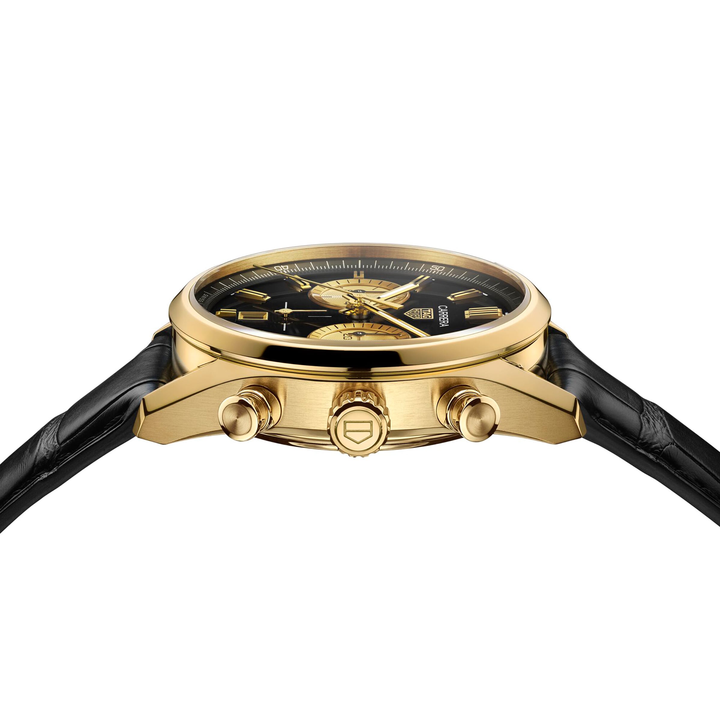 Replica TAG Heuer Gold Carrera Chronograph 42mm CBN2044.FC8313
