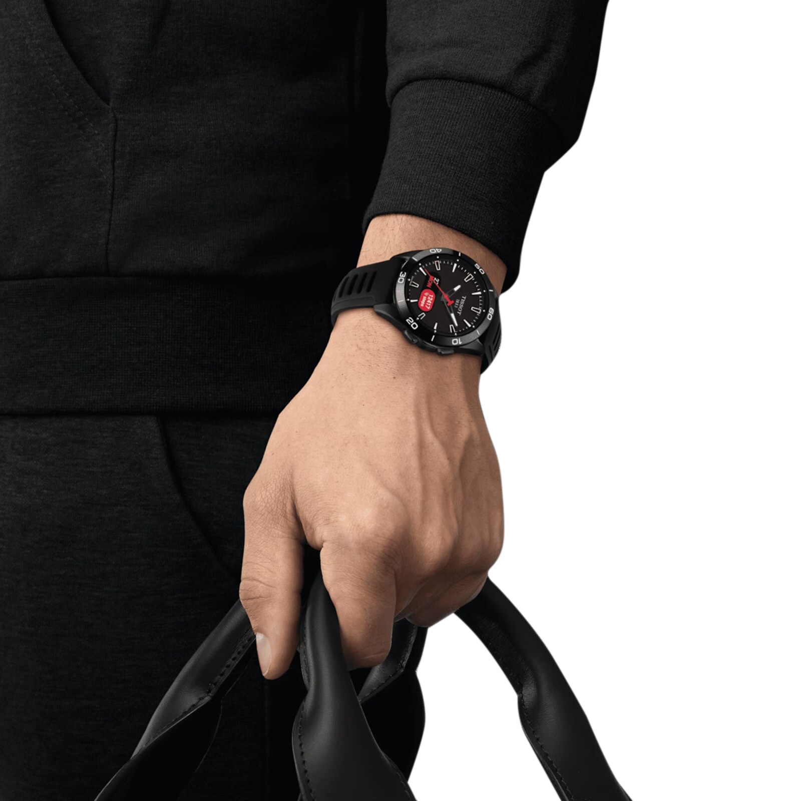 Replica Tissot T-Touch Connect Sport 44mm Unisex details Black With Black Silicone Strap T1534204705104 4 Replica Tissot T-Touch Connect Sport 44mm Unisex details Black With Black Silicone Strap T1534204705104