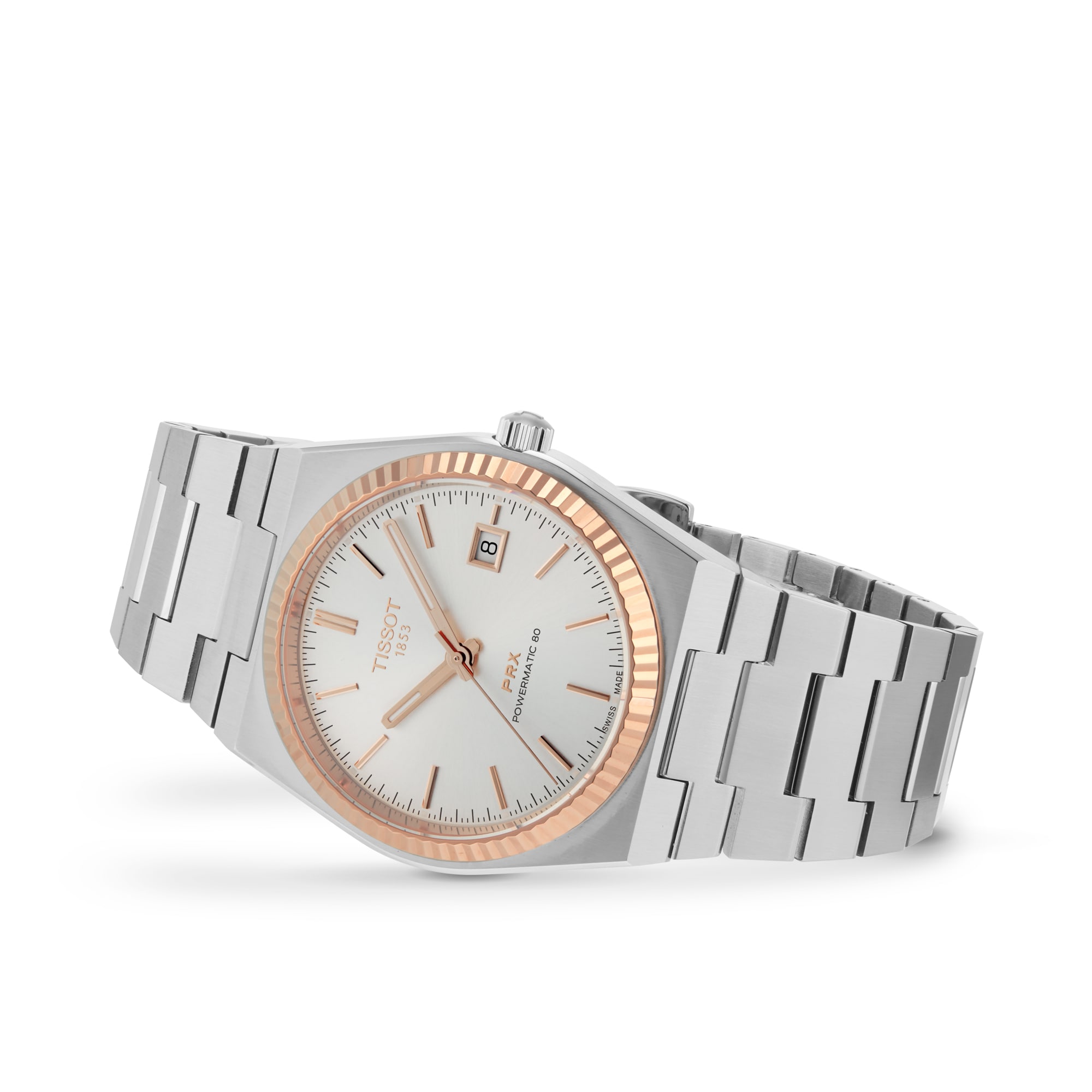 Replica Tissot PRX Powermatic 80 Steel and 18K Gold Bezel 40mm T9314074103100 4 Replica Tissot PRX Powermatic 80 Steel and 18K Gold Bezel 40mm T9314074103100