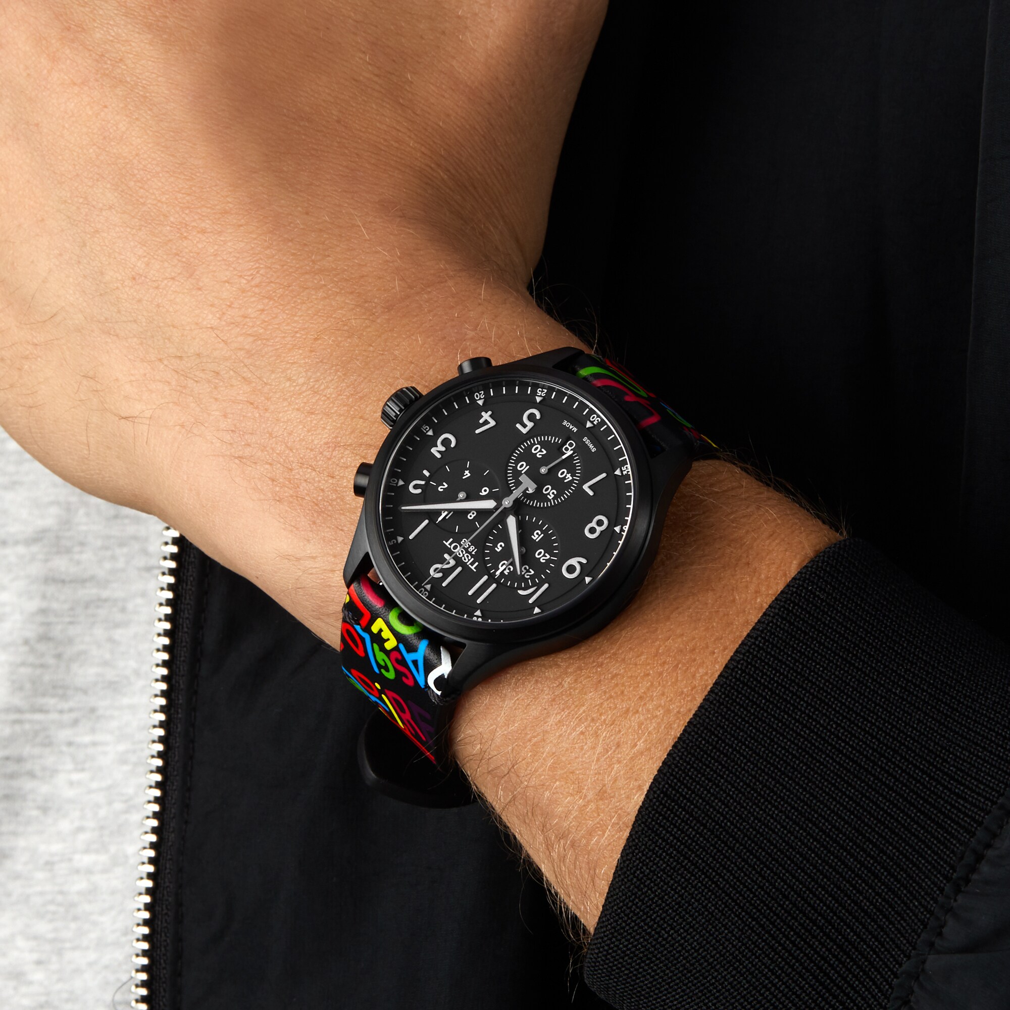 Replica Tissot Chrono XL Special Edition Roglic 45mm Mens details Black T1166173605204 4 Replica Tissot Chrono XL Special Edition Roglic 45mm Mens details Black T1166173605204