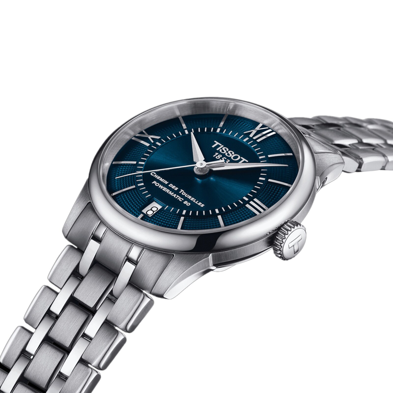 Replica Tissot Chemin Des Tourelles Powermatic 80 34mm Mens details - Blue T1392071104800 4 Replica Tissot Chemin Des Tourelles Powermatic 80 34mm Mens details - Blue T1392071104800