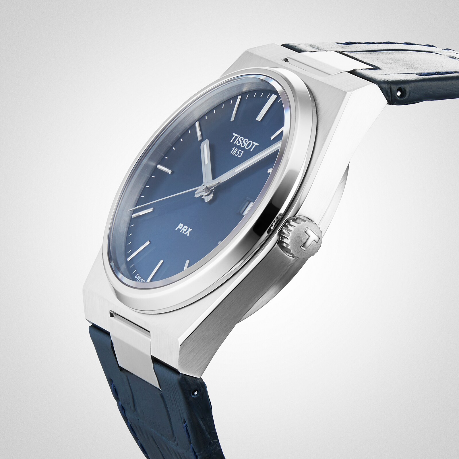 Replica Tissot T-Classic PRX 40mm Mens details Blue T1374101604100
