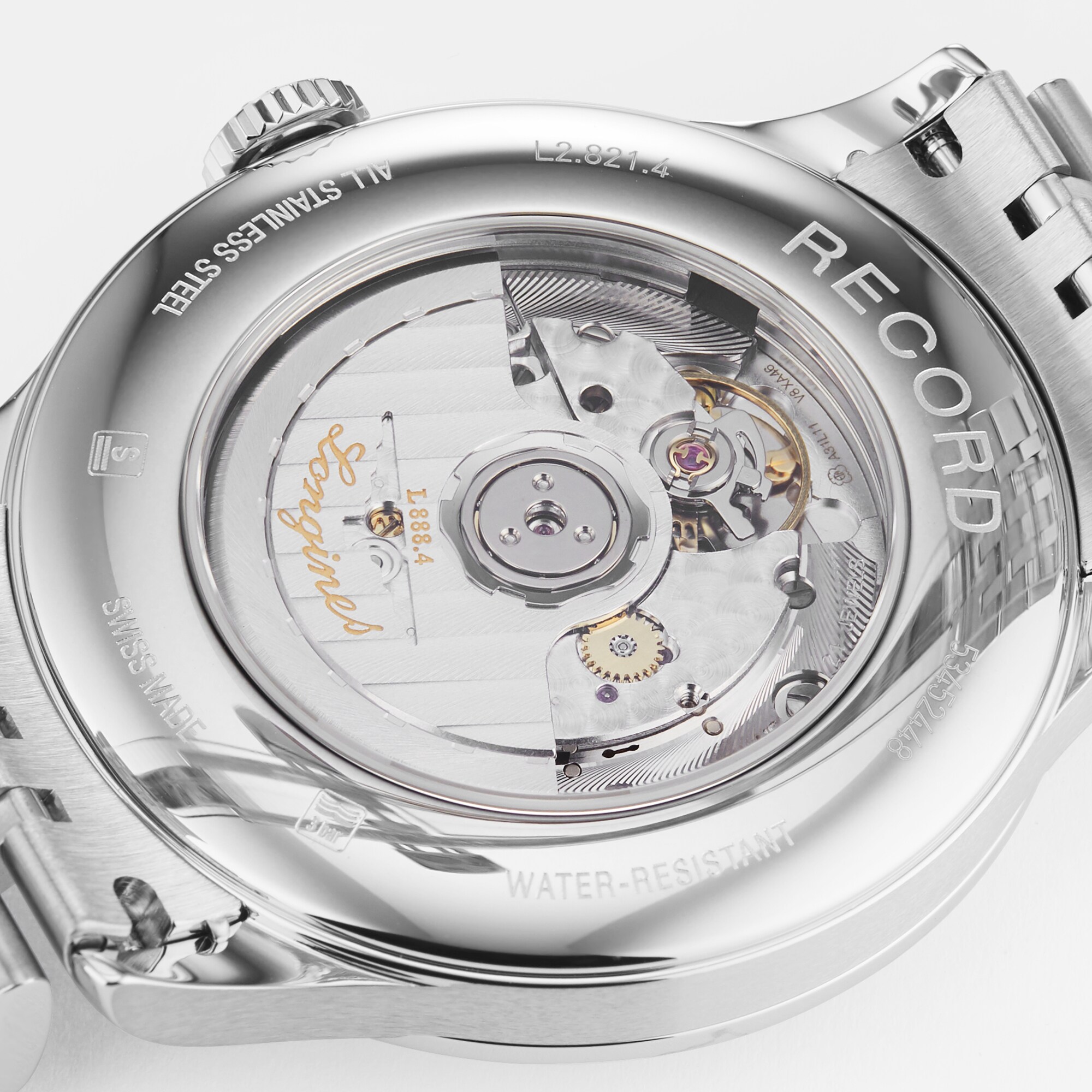 Replica Longines Record 40mm Mens details Sunray Silver L28214726