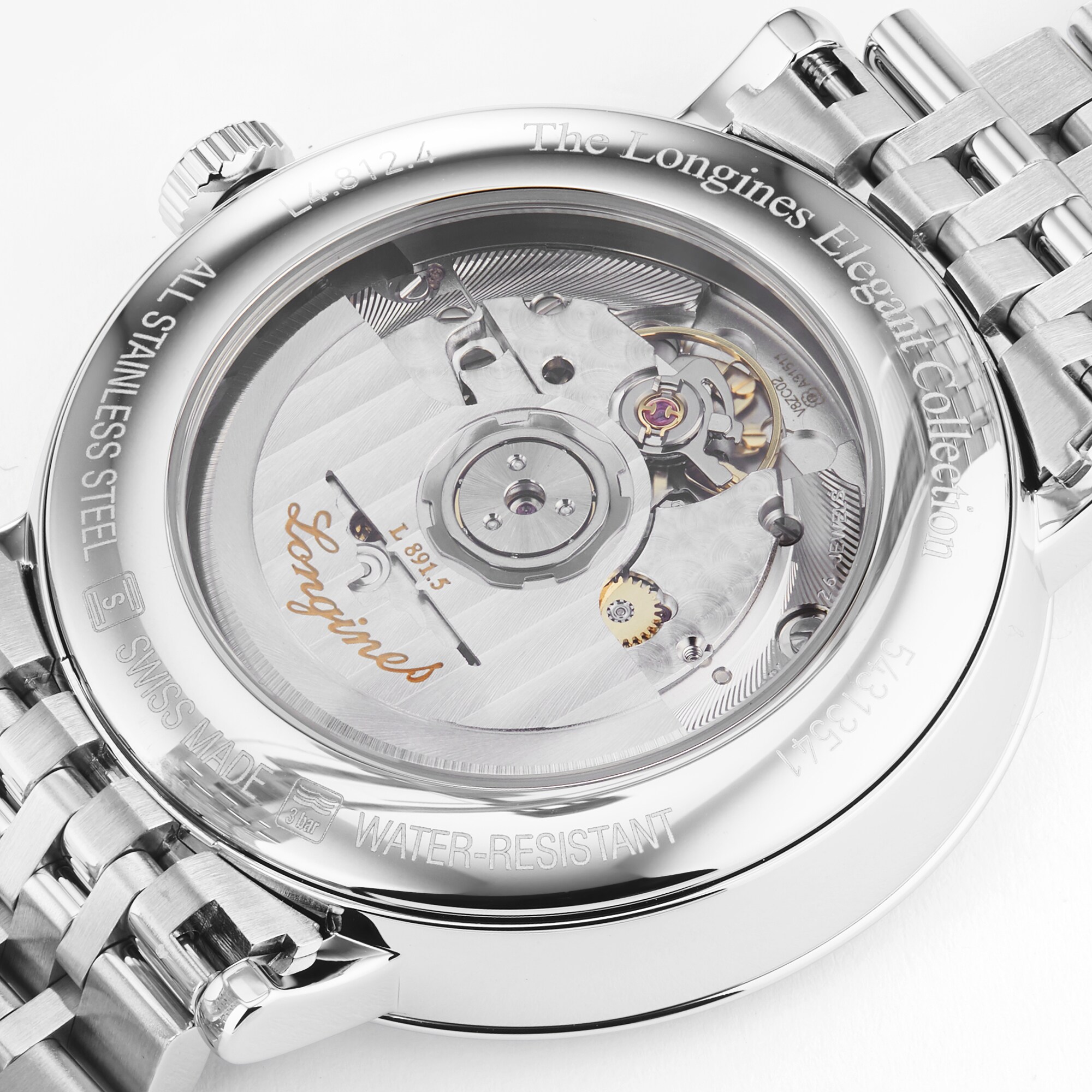Replica Longines Elegant Collection 39mm Mens details Stainless Steel L48124116