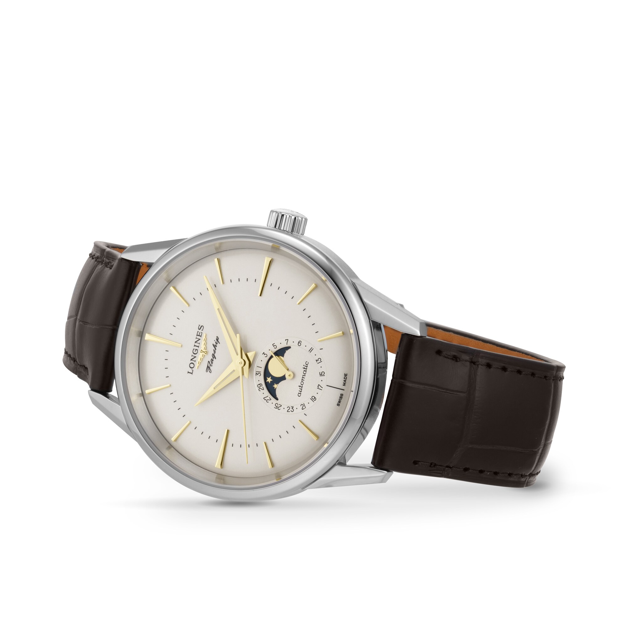 Replica Longines Flagship Elegant 38.5mm Mens details Silver L48154782