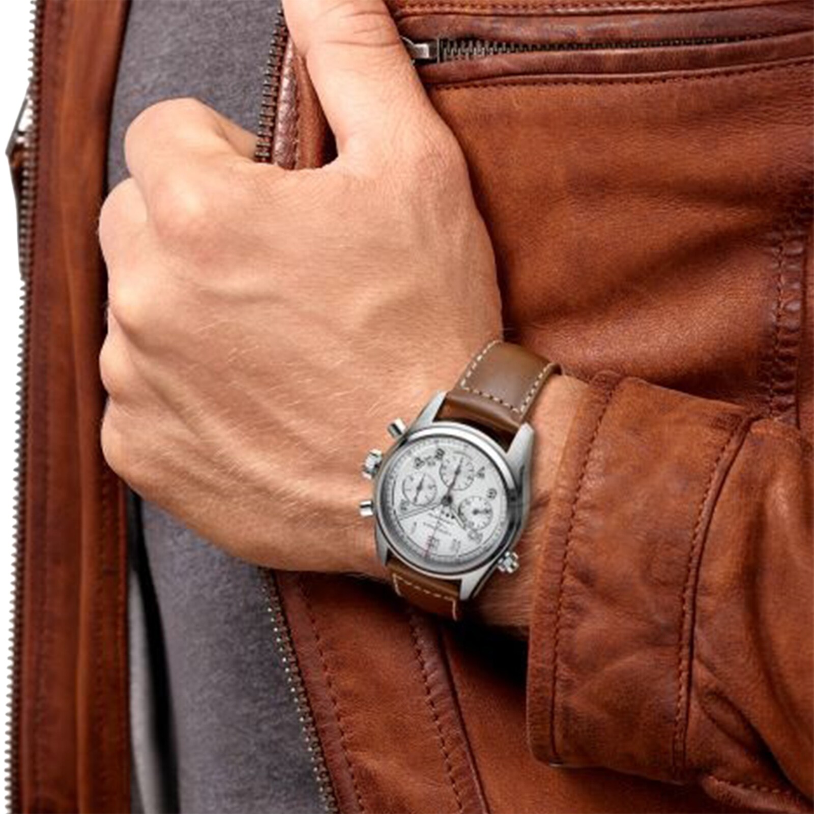 Replica Longines Spirit 42mm Mens details L38204732