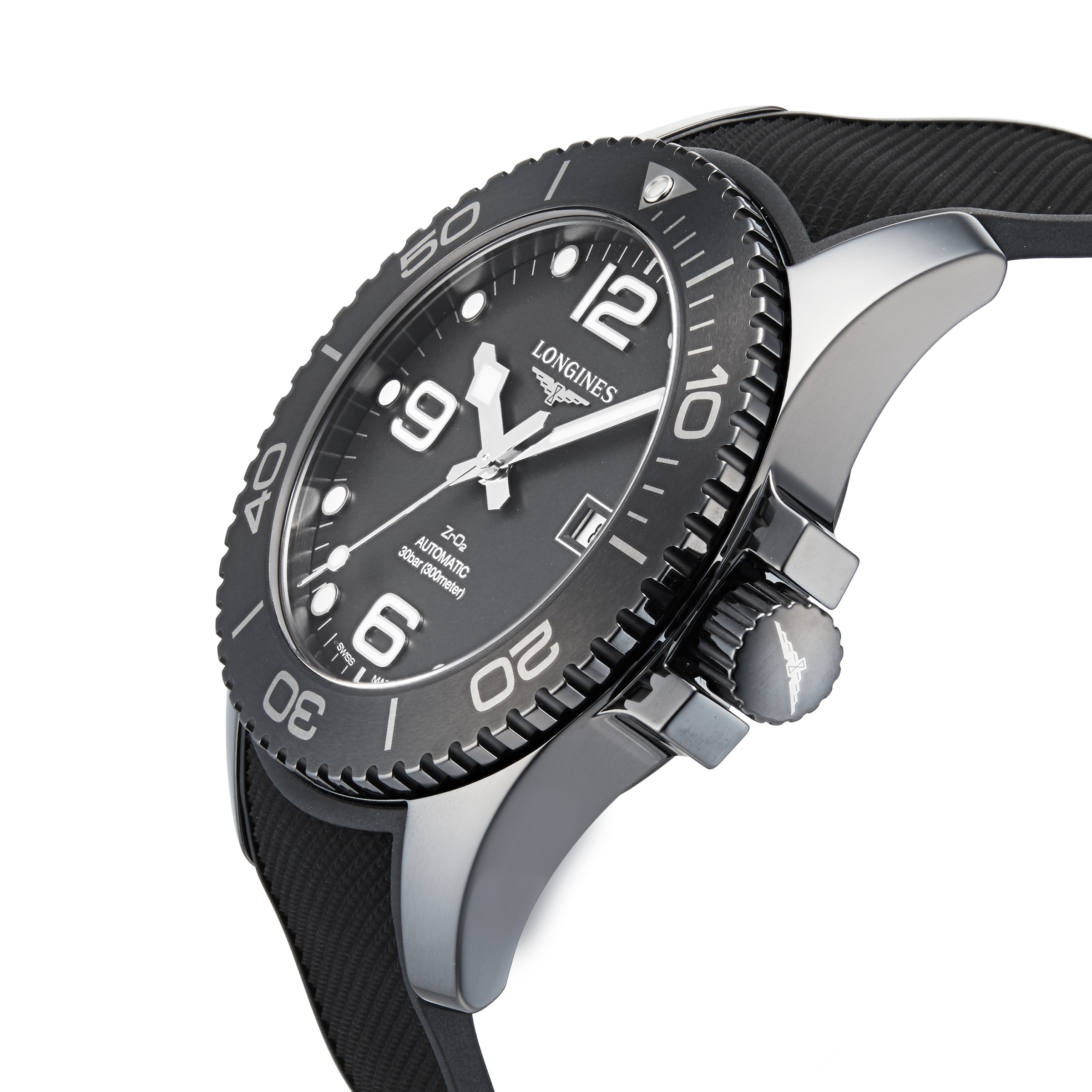 Replica Longines All-black Ceramic Hydroconquest 43mm Automatic Mens details L37844569 4 Replica Longines All-black Ceramic Hydroconquest 43mm Automatic Mens details L37844569