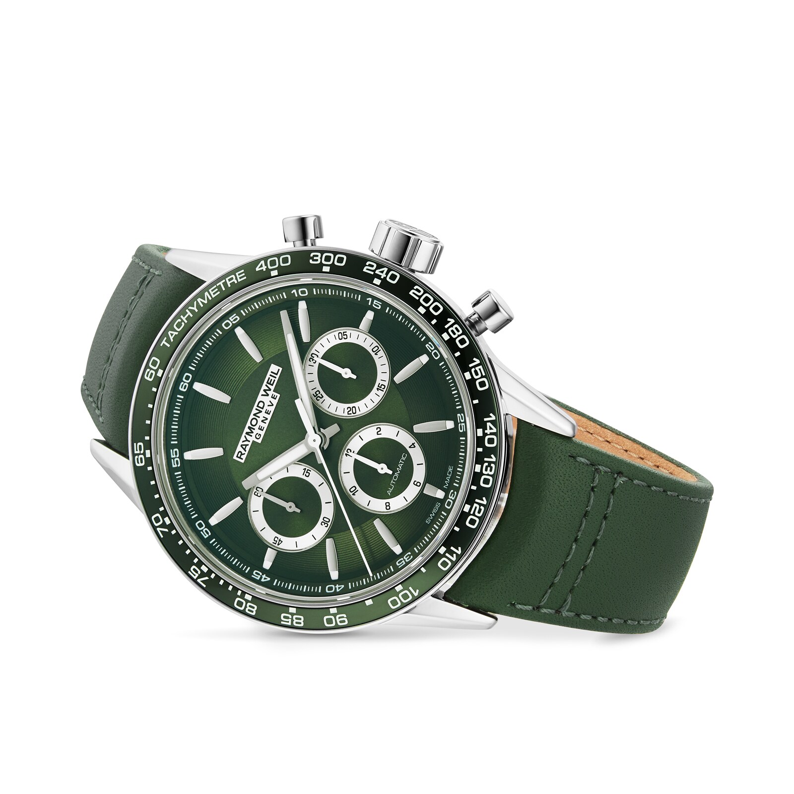 Replica Raymond Weil Freelancer 43.5mm Mens details Green 7741-SC7-52021