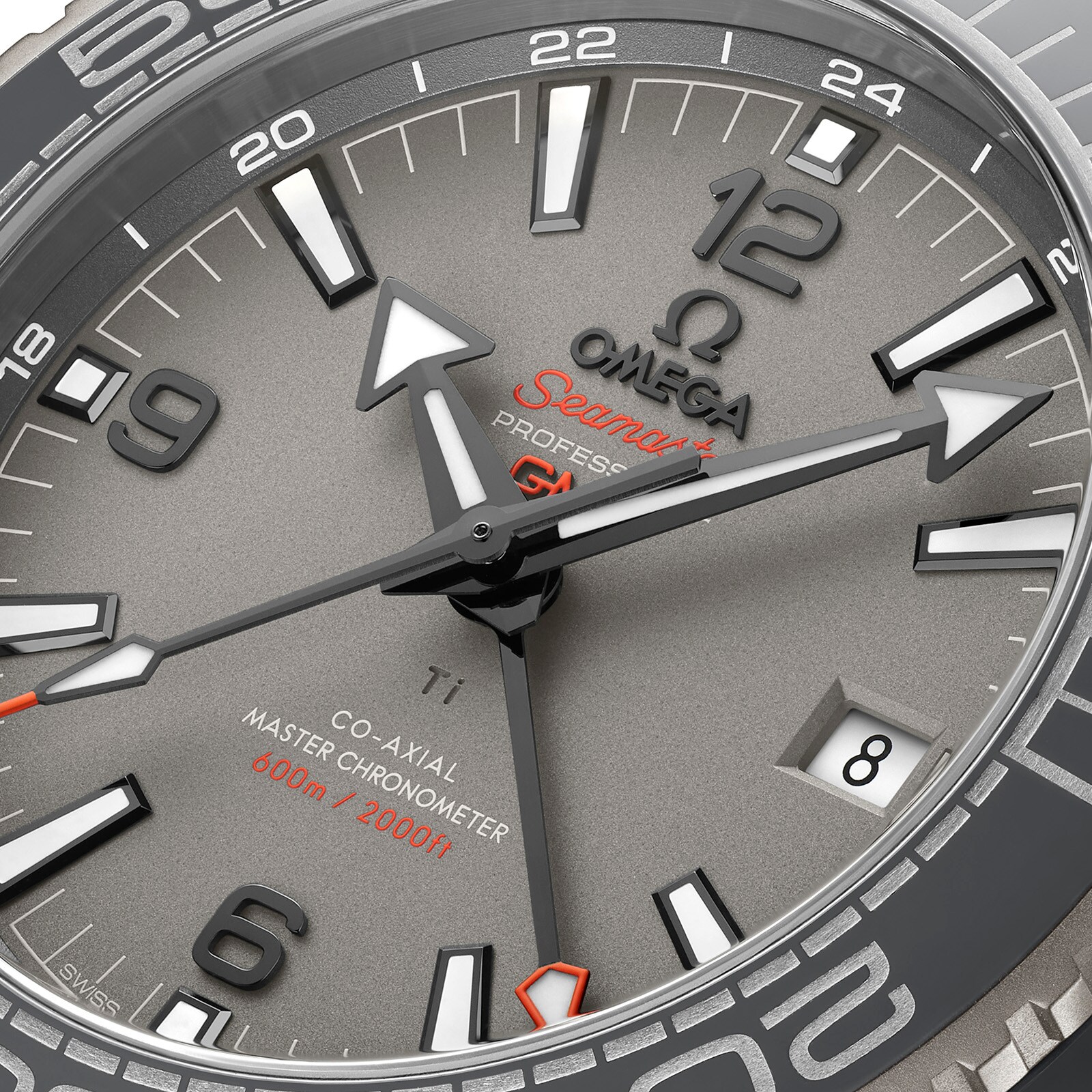 Replica Omega Seamaster Planet Ocean 600M Co-Axial Master Chronometer GMT 45.5mm Mens details Grey O21592462299002