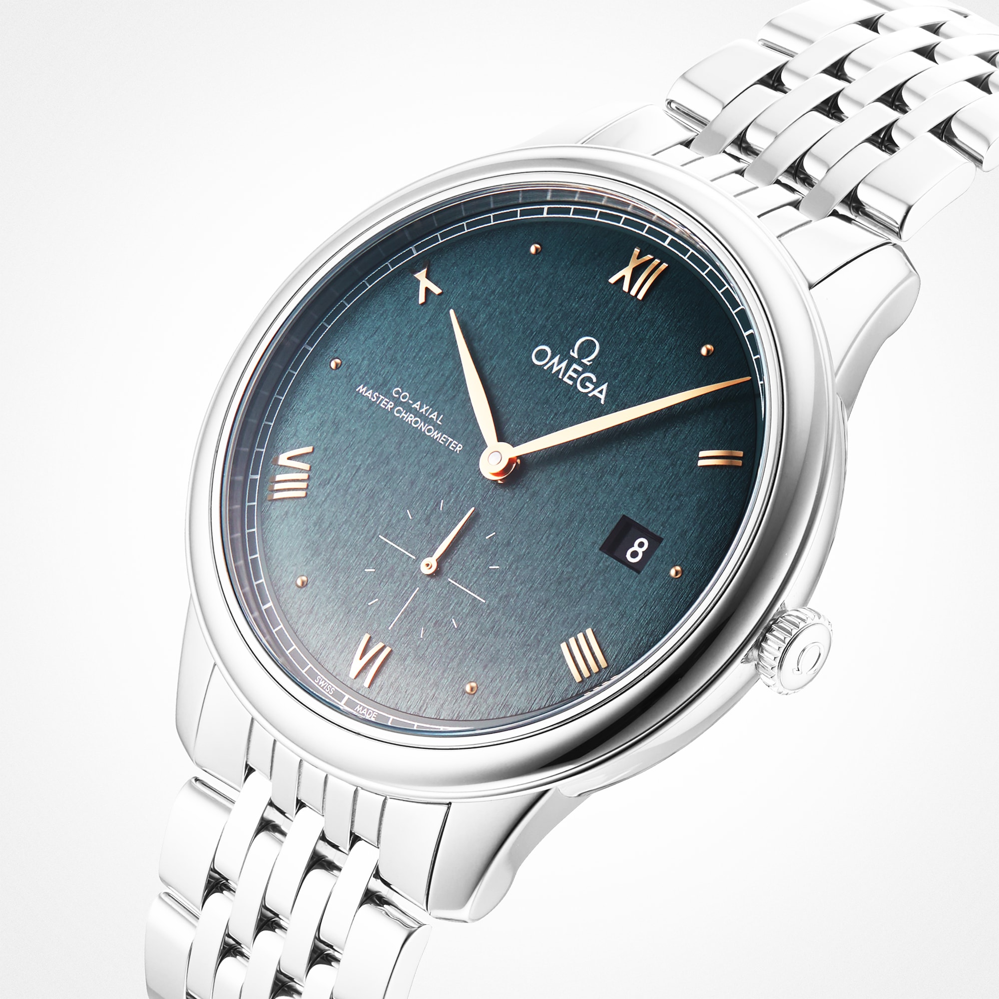 Replica Omega De Ville Prestige Co-Axial Master Chronometer Small Seconds 41mm Mens details Green O43410412010001 4 Replica Omega De Ville Prestige Co-Axial Master Chronometer Small Seconds 41mm Mens details Green O43410412010001