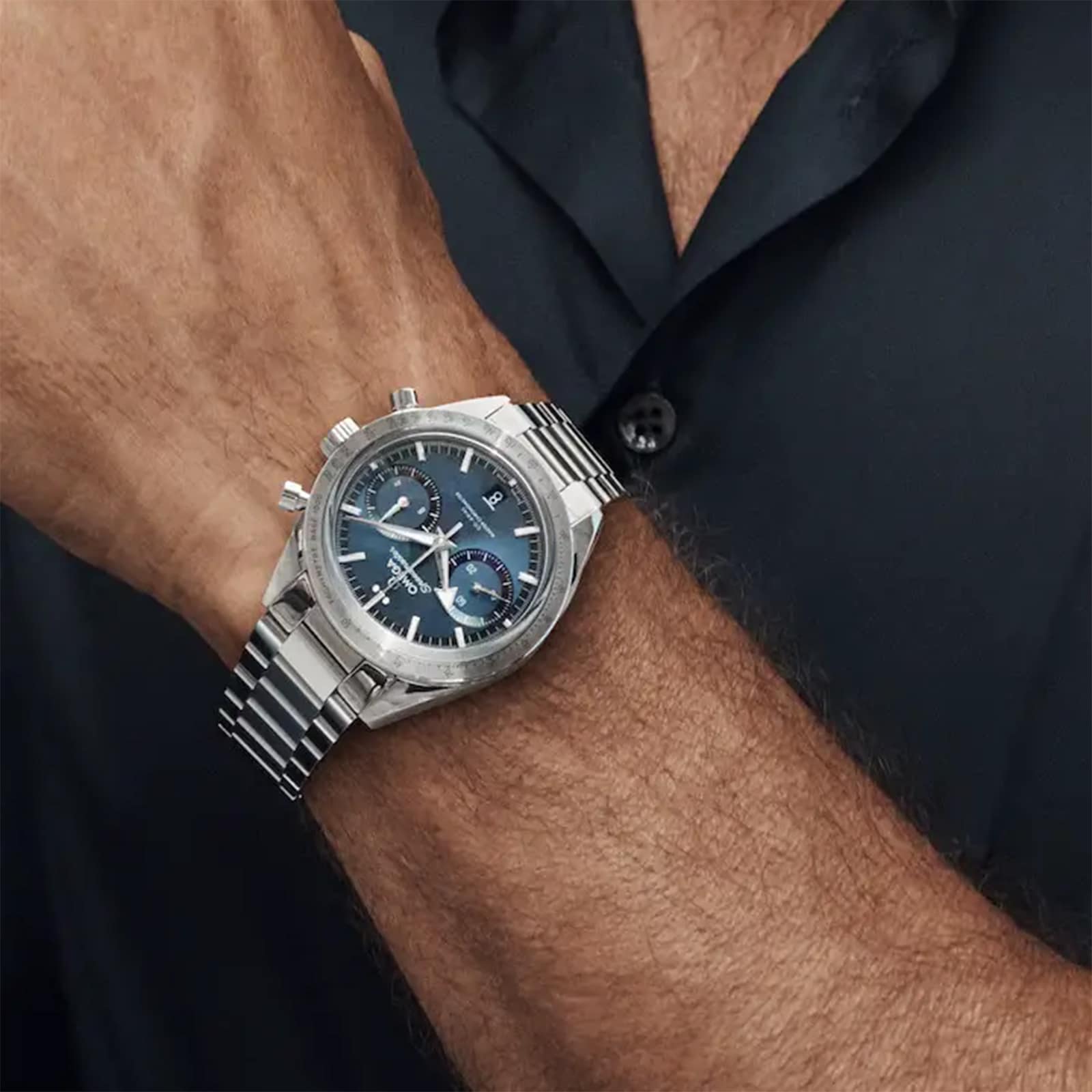 Replica Omega Speedmaster 57 Co-Axial Master Chronometer Chronograph 40.5mm Mens details Blue O33210415103001
