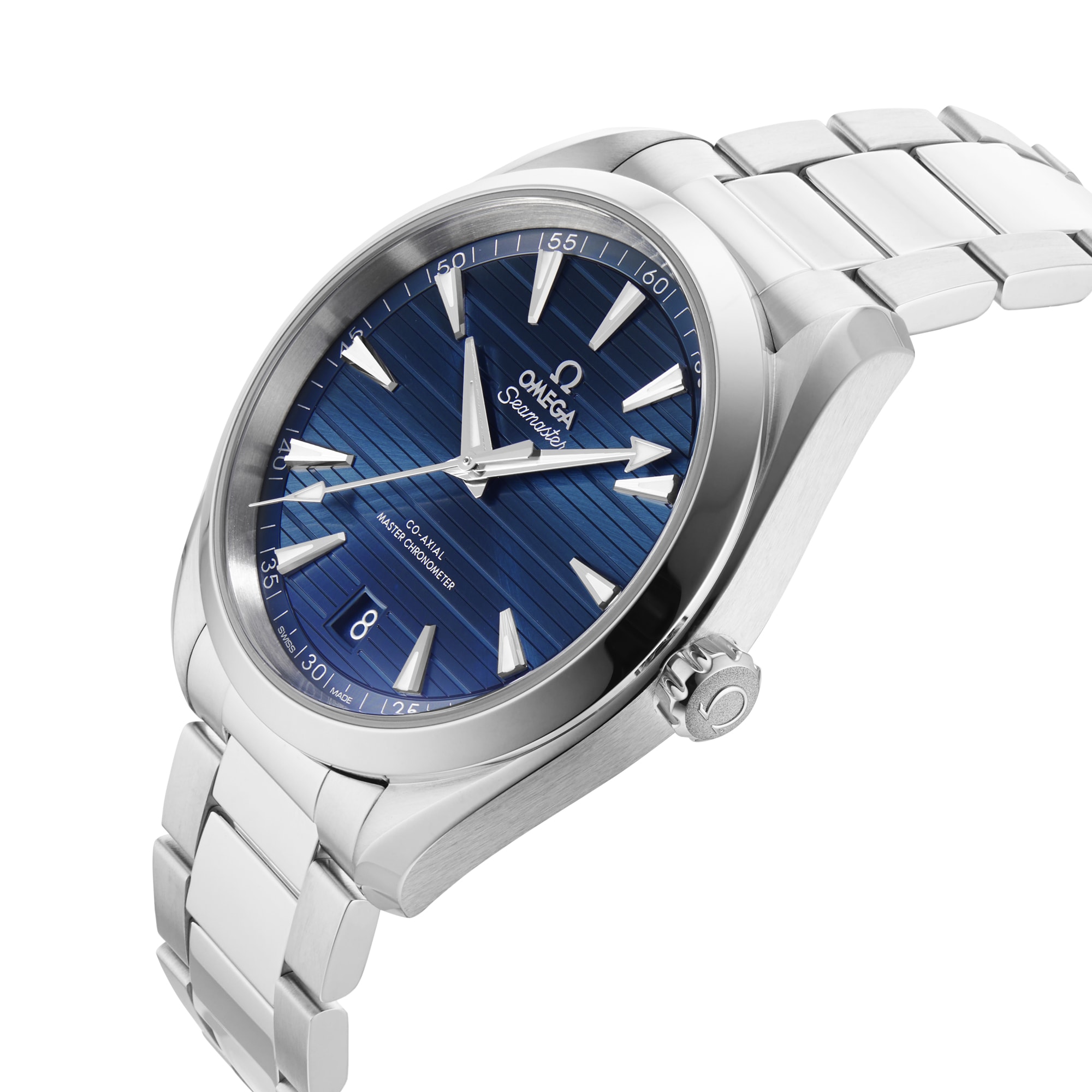 Replica Omega Seamaster Aqua Terra Co-Axial Blue 41mm Mens details O22010412103004