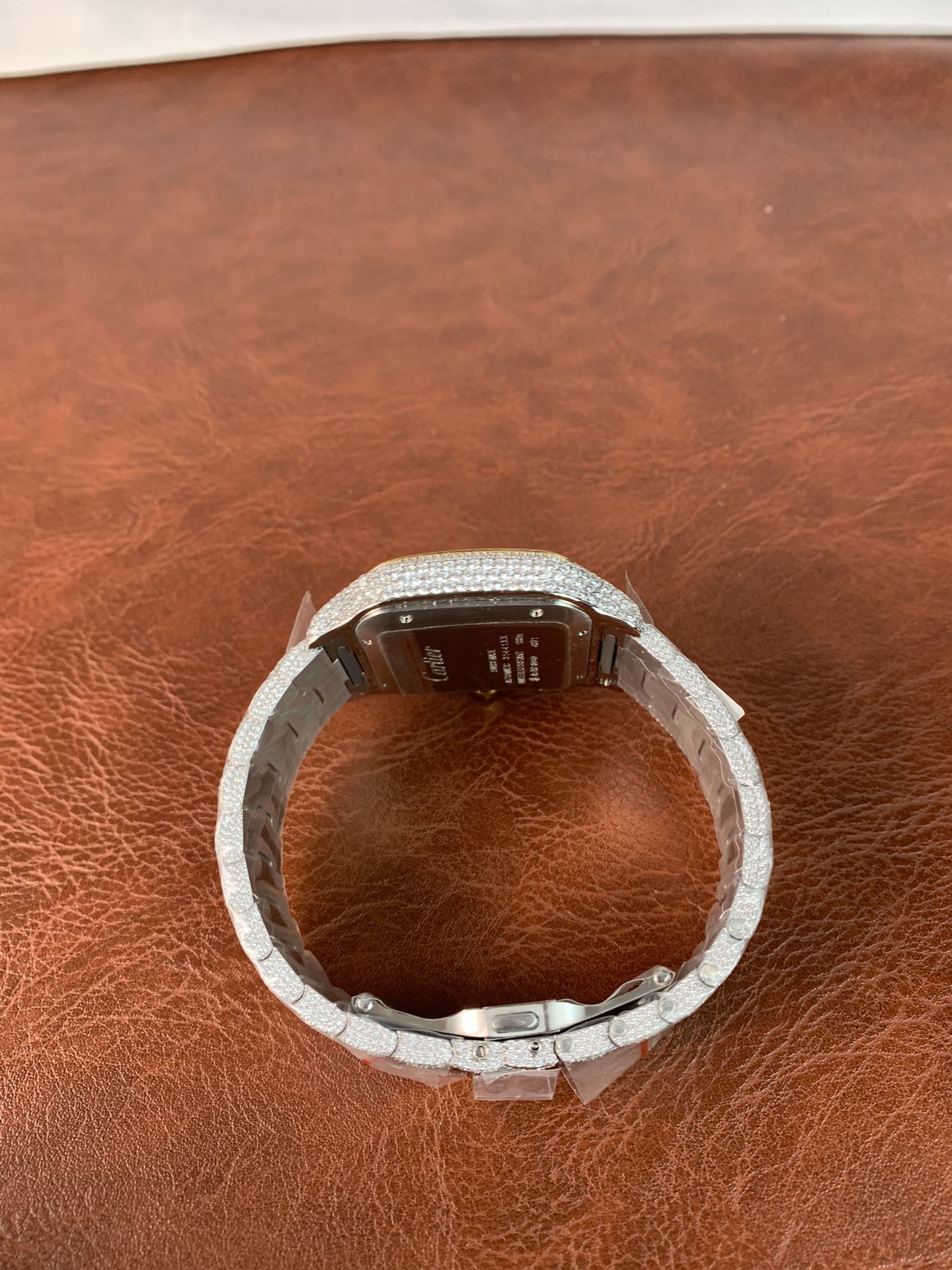 Replica Cartier Men Santos De Cartier WSSA0009 ICED Two Tone