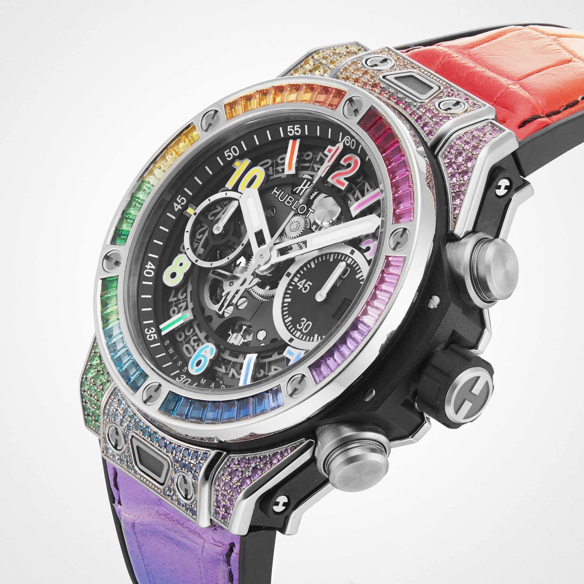 Replica Hublot Big Bang Unico Titanium Rainbow 42mm 441.NX.1117.LR.0999 5 Replica Hublot Big Bang Unico Titanium Rainbow 42mm 441.NX.1117.LR.0999