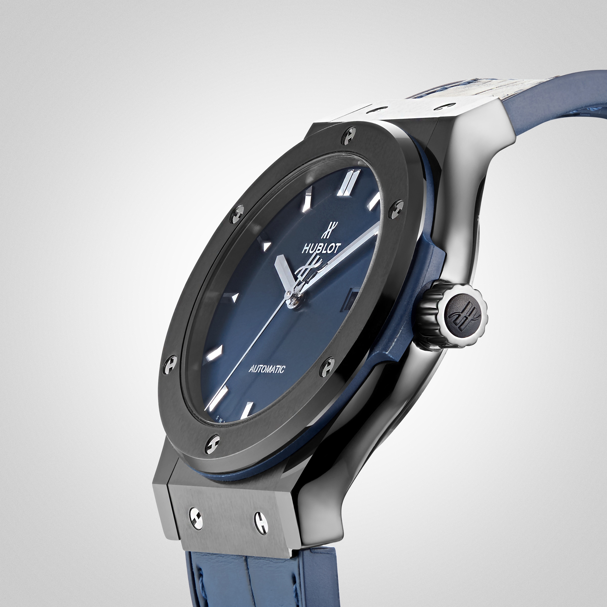 Replica Hublot Classic Fusion Ceramic Blue Chronograph 42mm 542.CM.7170.LR