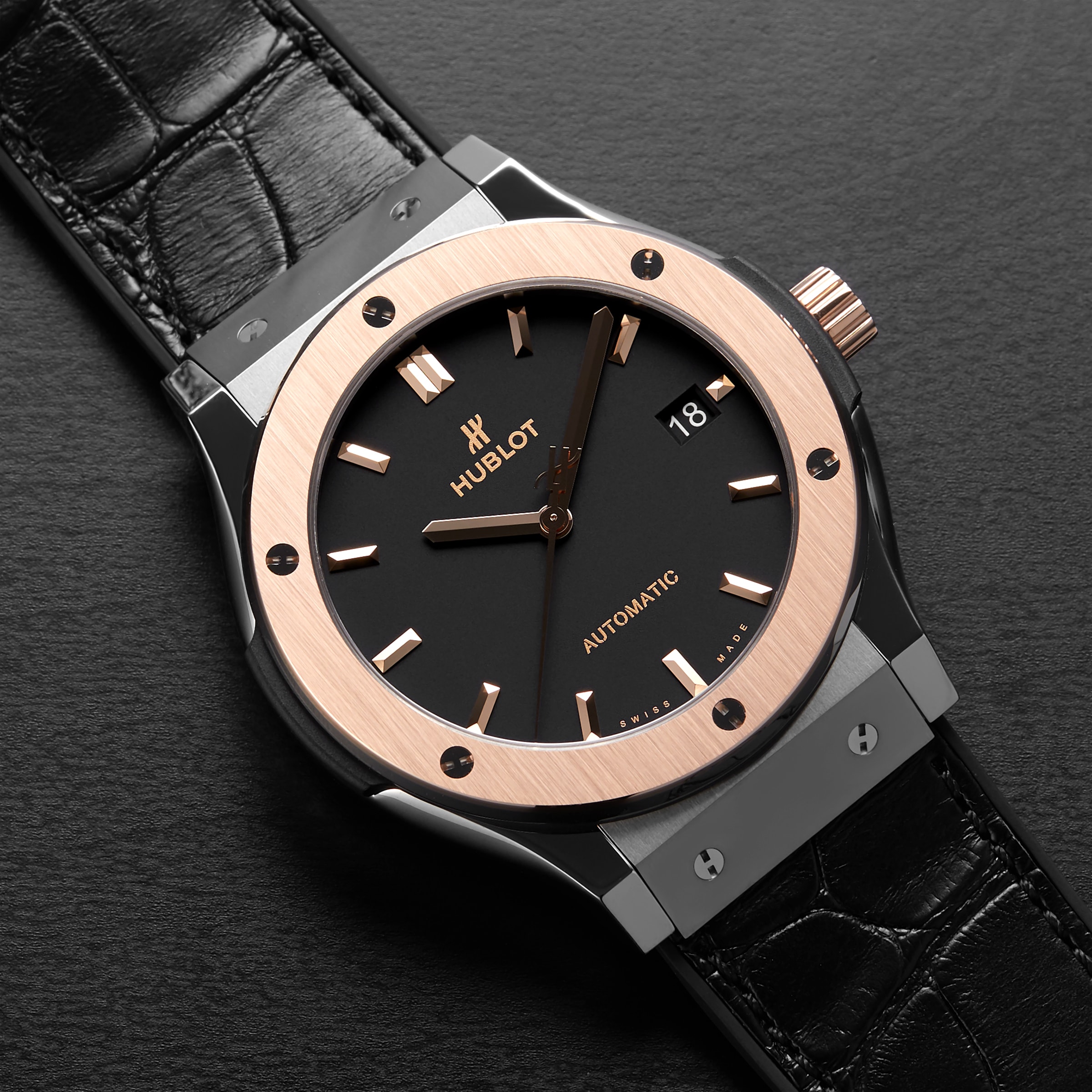 Replica Hublot Classic Fusion Titanium King Gold 45mm Mens details 511.NO.1181.LR