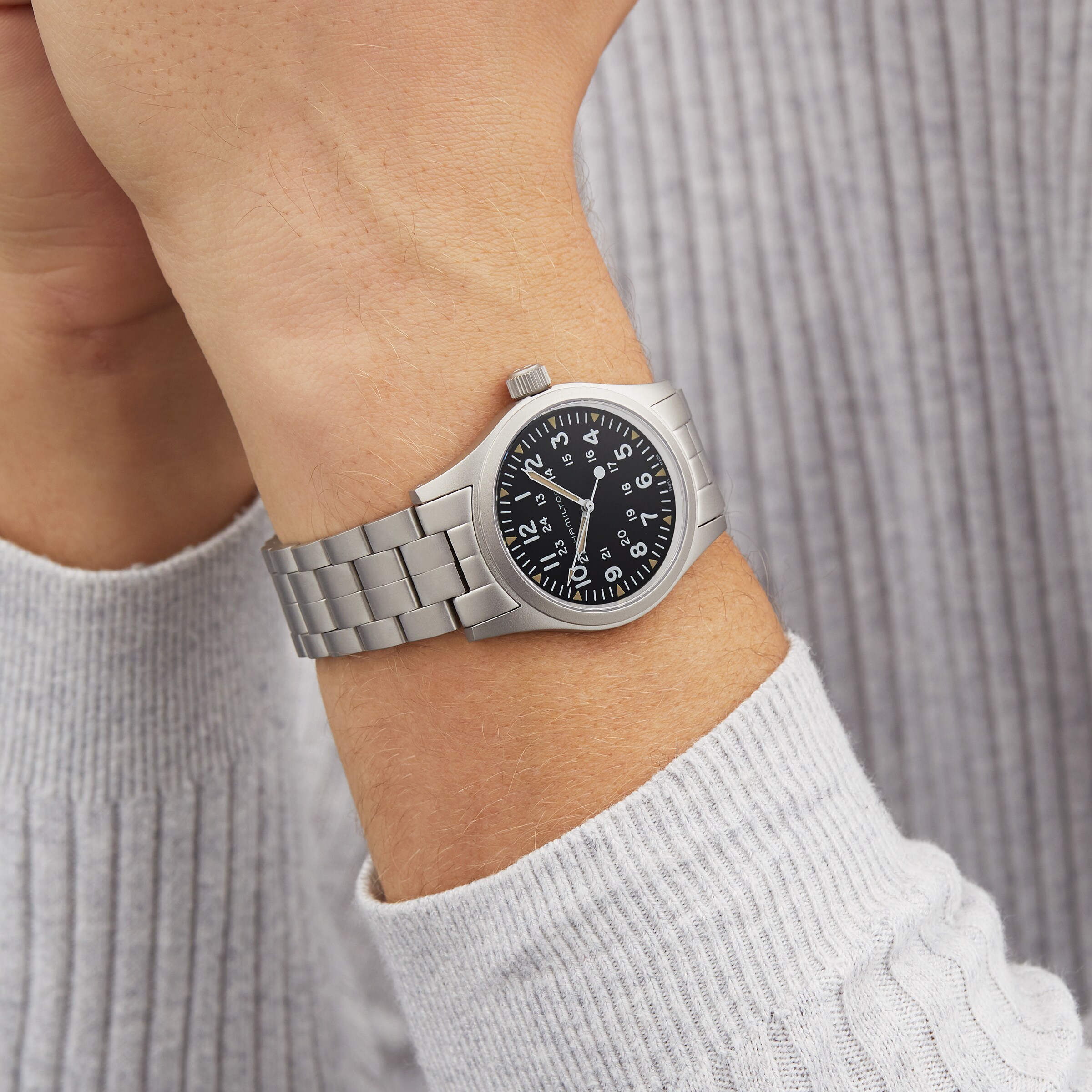 Replica Hamilton Khaki Field Mechanical 38mm Unisex details H69439131