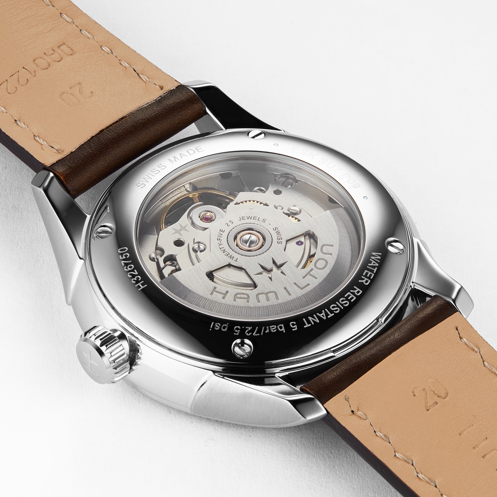Replica Hamilton Jazzmaster Open Heart 40mm Mens details Green H32675560