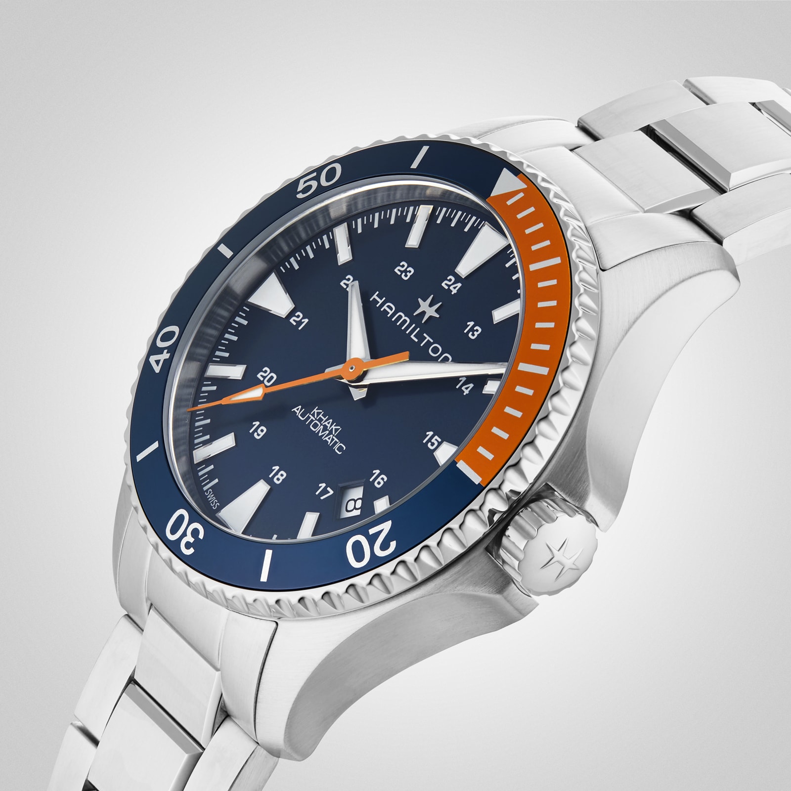 Replica Hamilton Khaki Navy Scuba Auto 40mm Mens details Blue H82365141