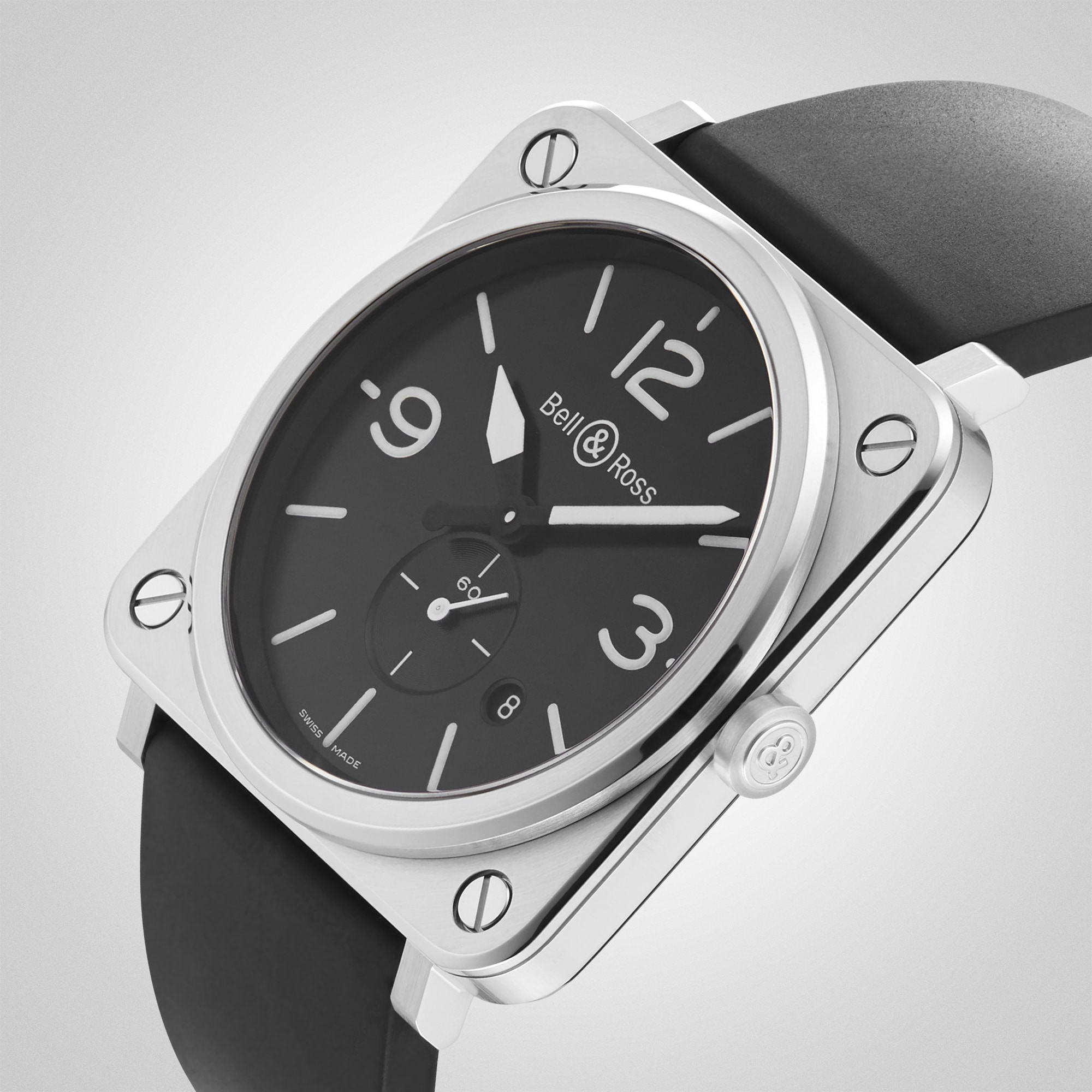 Replica Bell & Ross BR S STEEL 39mm BRS-BLC-ST