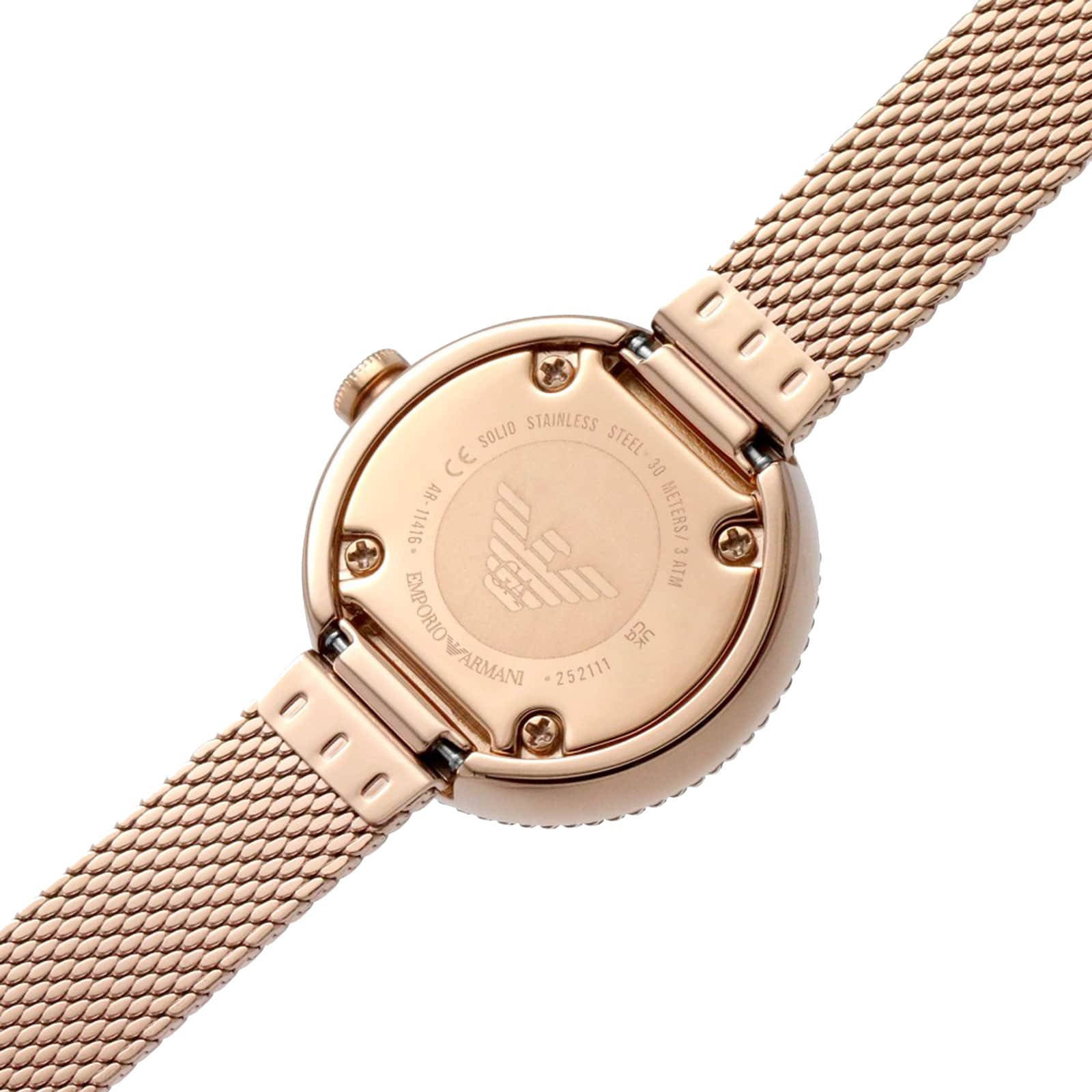 Replica Emporio Armani Rossa 26mm Ladies details White Mother Of Pearl AR11416
