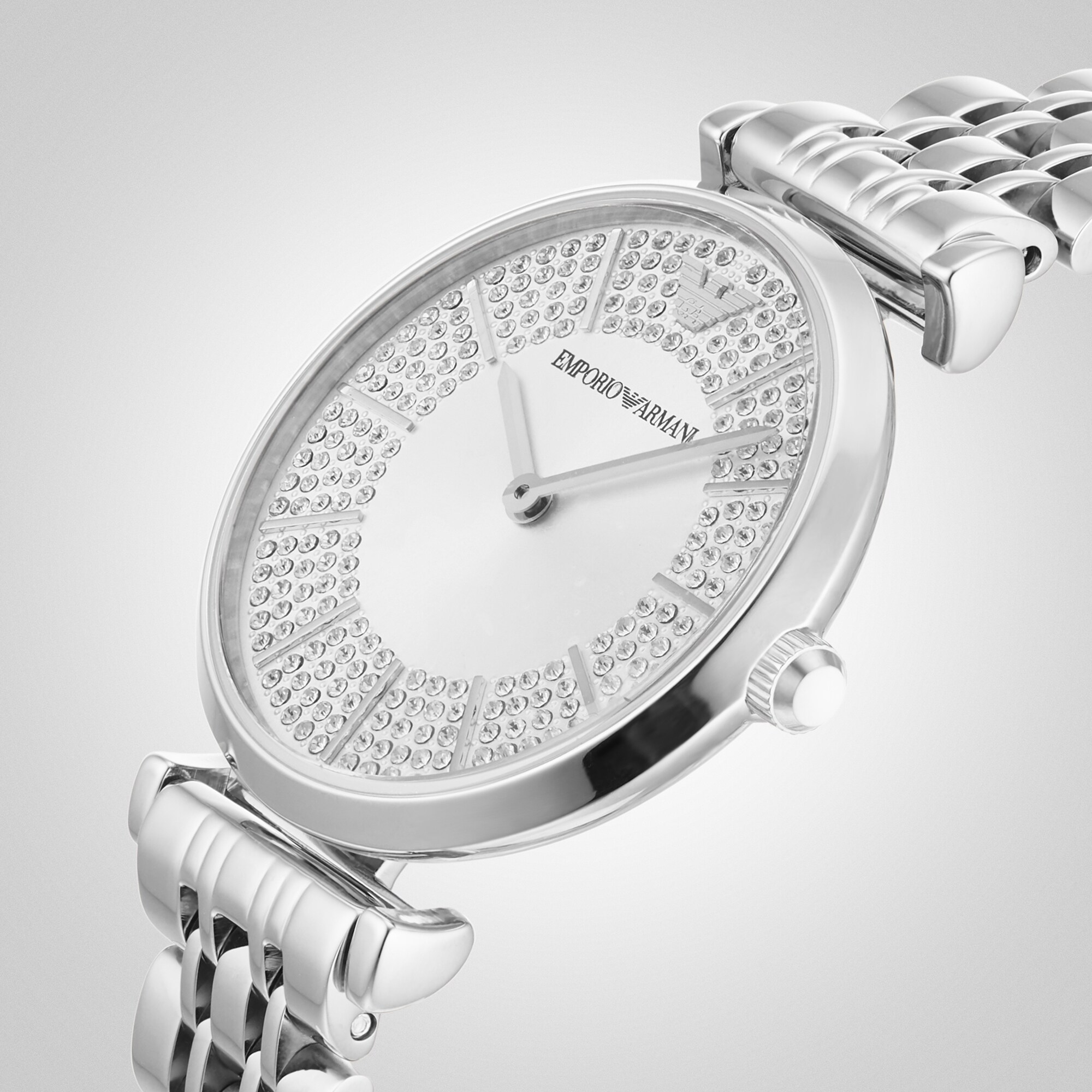 Replica Emporio Armani Gianni T-Bar 32mm Ladies details AR11445