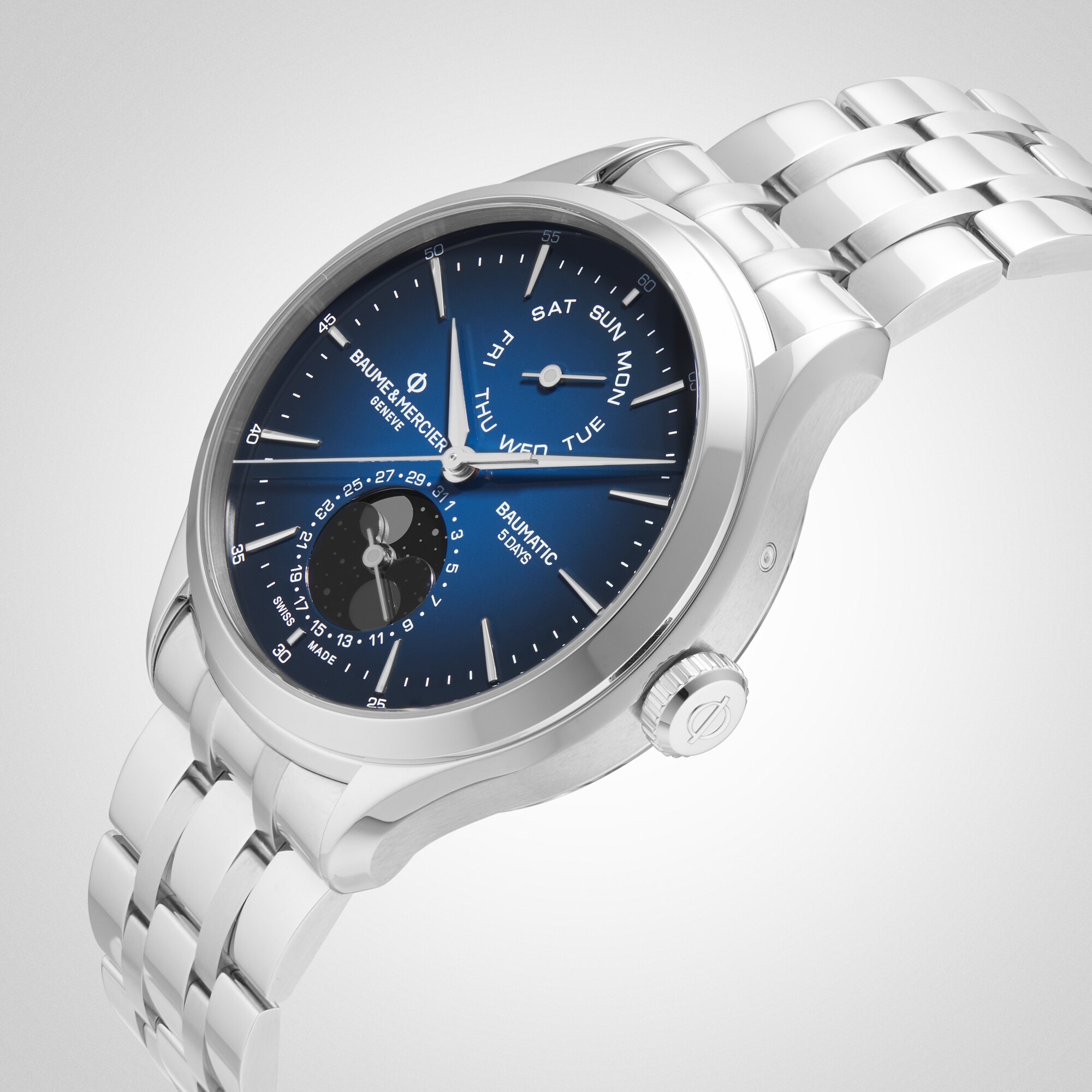 Replica Baume & Mercier Clifton 42mm Mens details Blue BM0A10725
