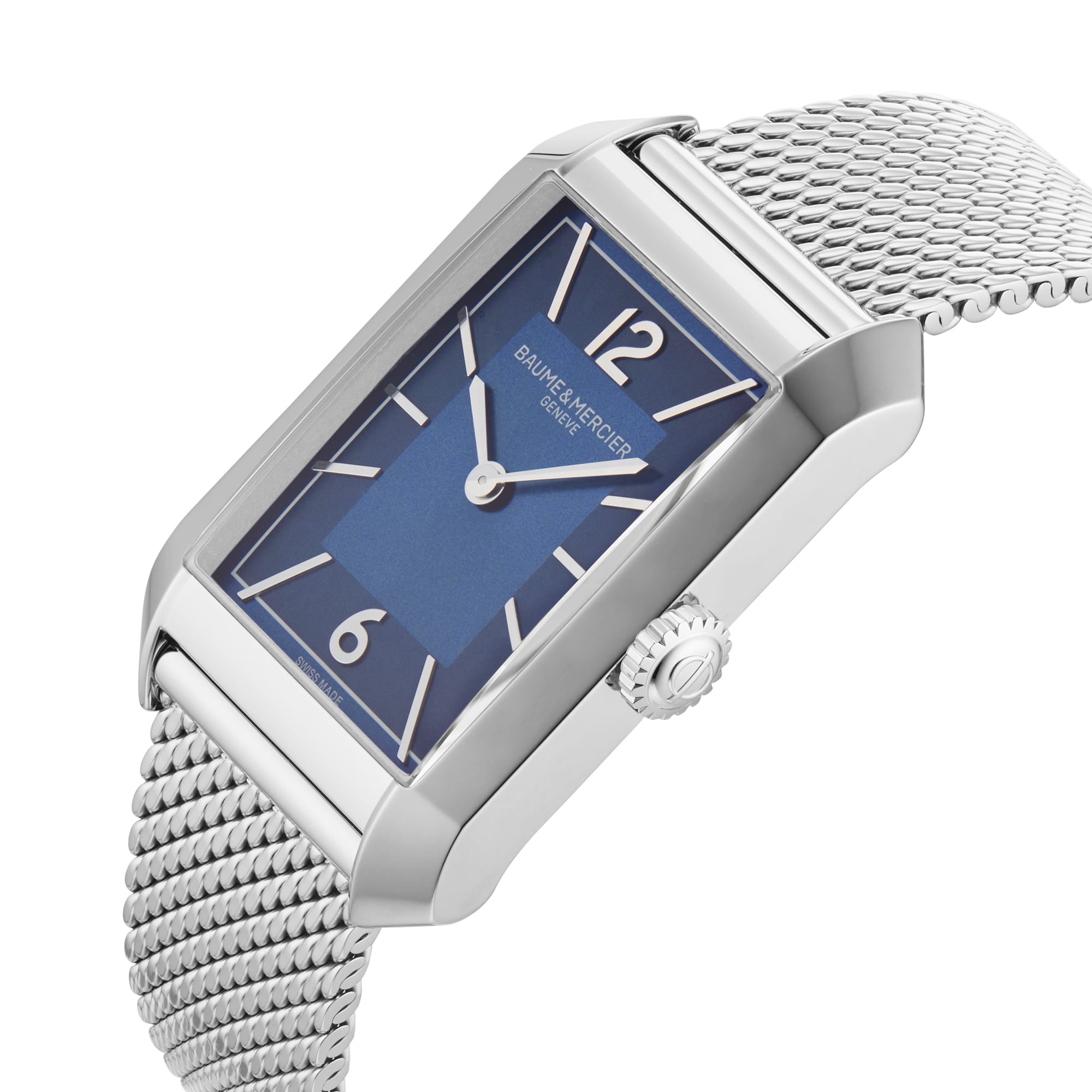 Replica Baume & Mercier Hampton 35mm Ladies details Blue BM0A10671