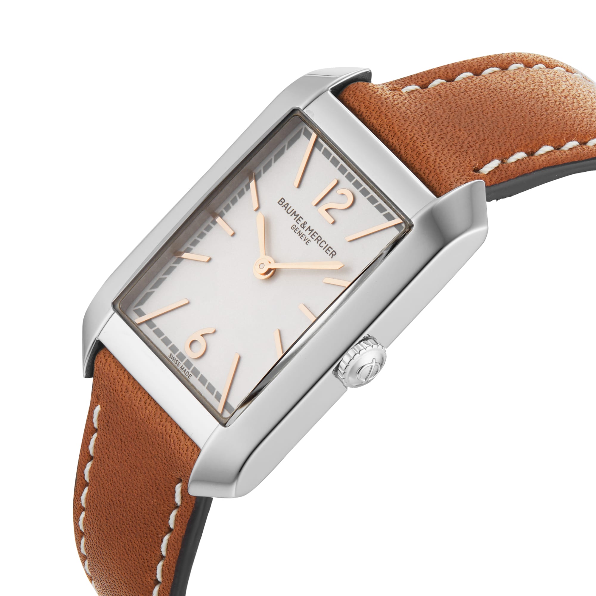 Replica Baume & Mercier Hampton 35mm Ladies details Leather BM0A10472 5 Replica Baume & Mercier Hampton 35mm Ladies details Leather BM0A10472