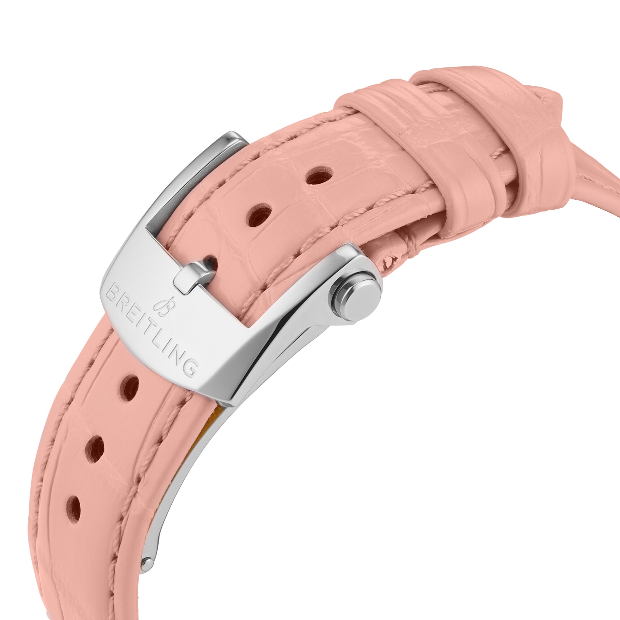 Replica Breitling Chronomat Automatic 36 South Sea Pink Leather Strap Ladies details G10380BB1K1P1