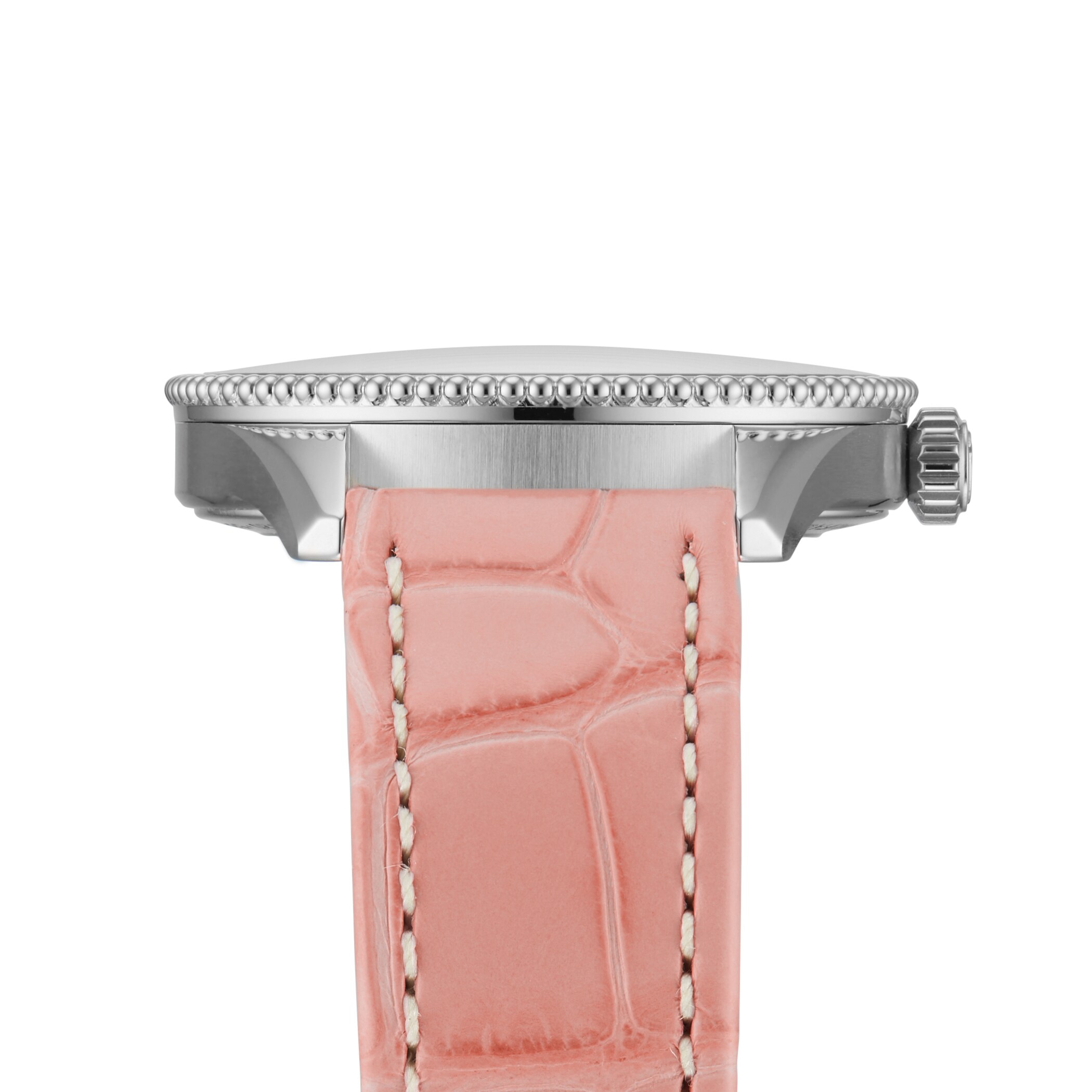 Replica Breitling Navitimer 32mm Ladies details Pink Mother Of Pearl Alligator A77320D91K1P1