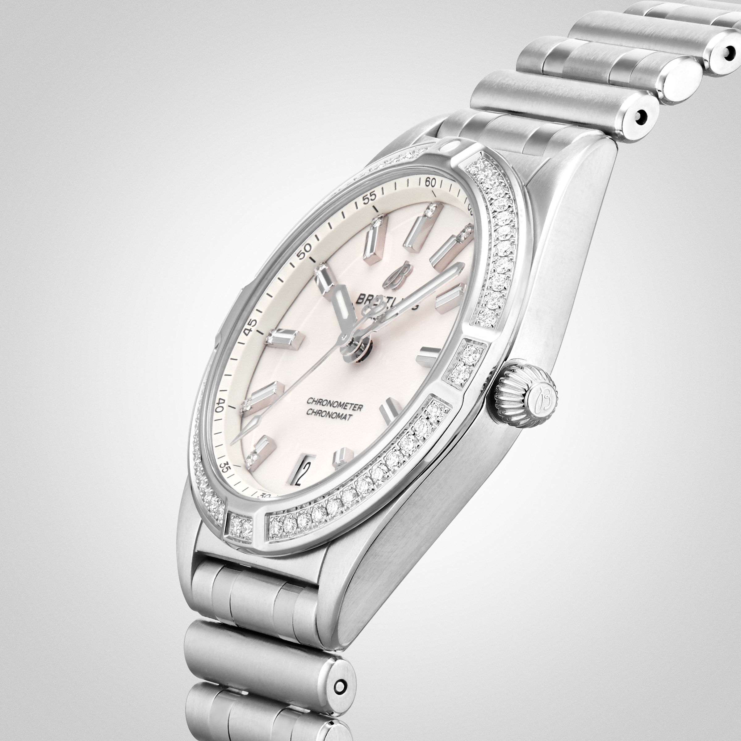 Replica Breitling Chronomat 32 Stainless Steel (gem-set) details A77310591A1A1 5 Replica Breitling Chronomat 32 Stainless Steel (gem-set) details A77310591A1A1