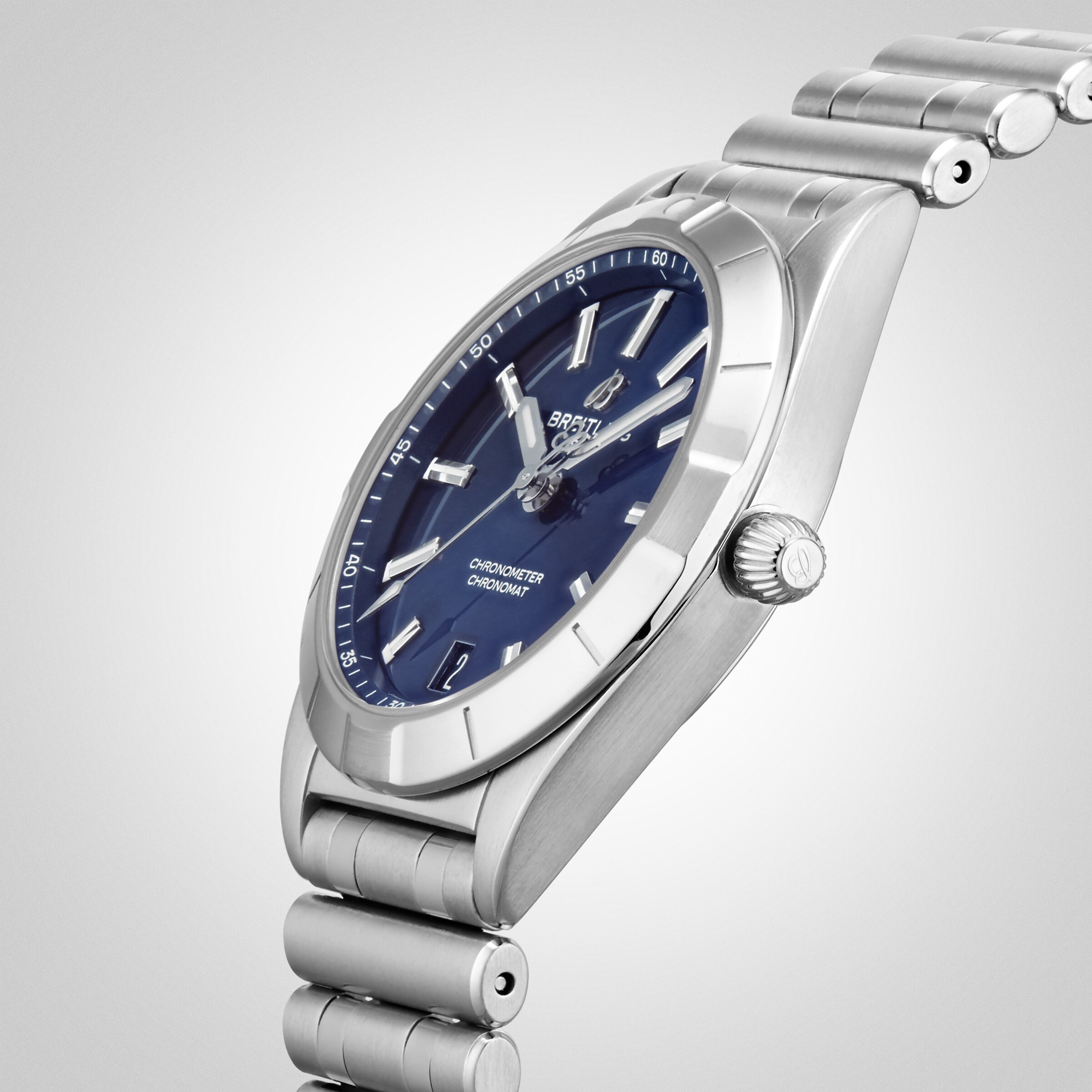 Replica Breitling Chronomat 32 Stainless Steel - Blue details A77310101C1A1