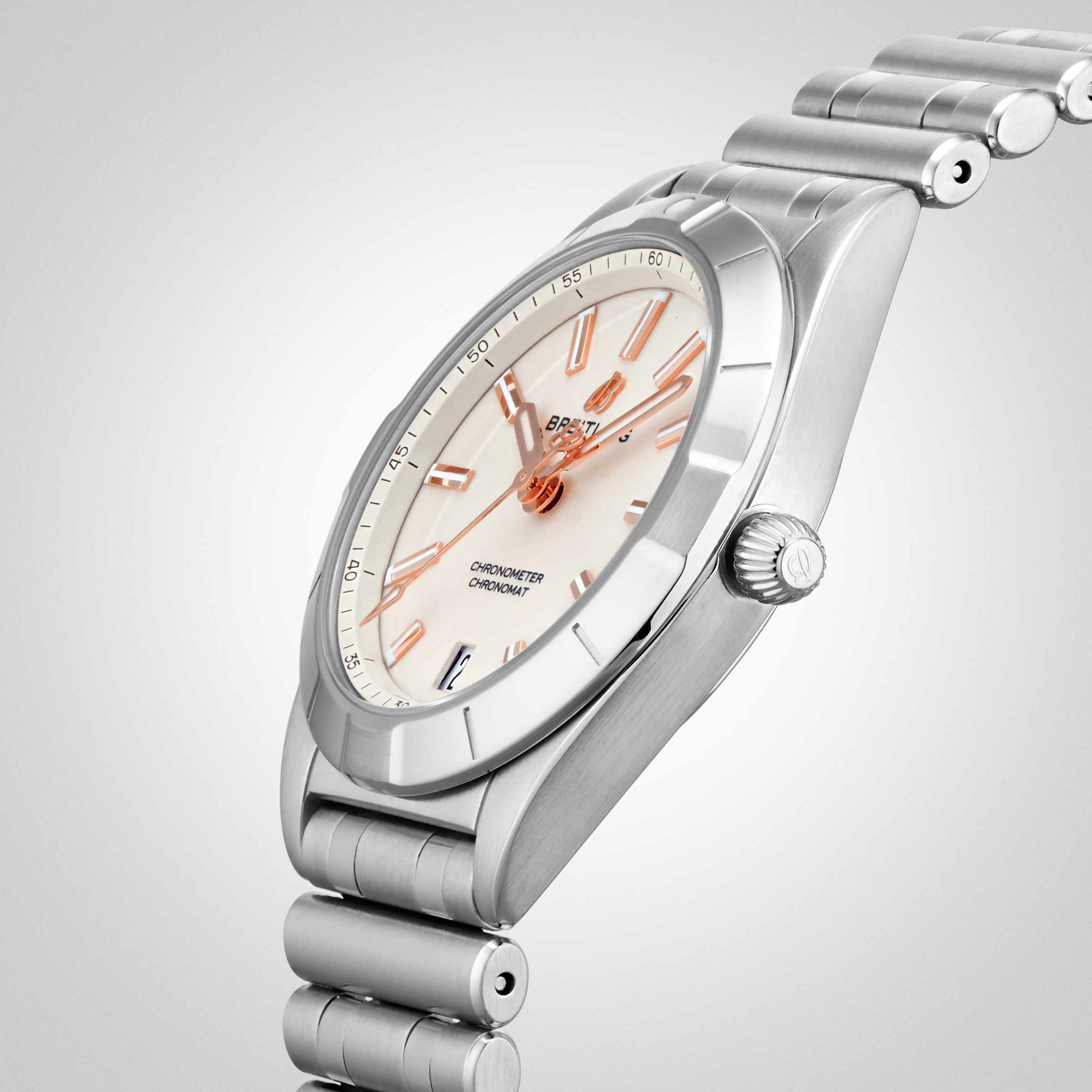 Replica Breitling Chronomat 32 Stainless Steel - White details A77310101A3A1 5 Replica Breitling Chronomat 32 Stainless Steel - White details A77310101A3A1