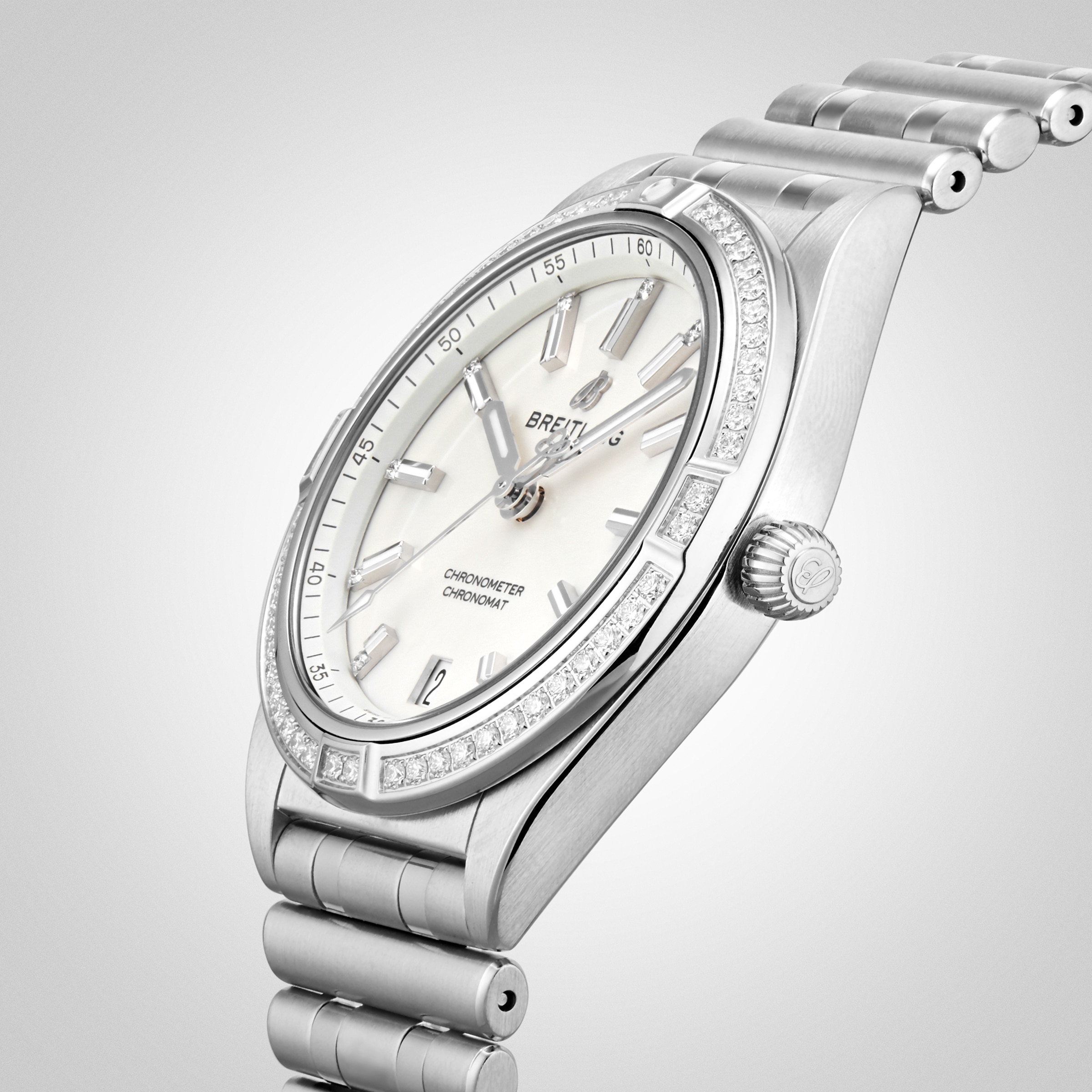 Replica Breitling Chronomat Automatic 36 Stainless Steel (gem-set) details A10380591A1A1