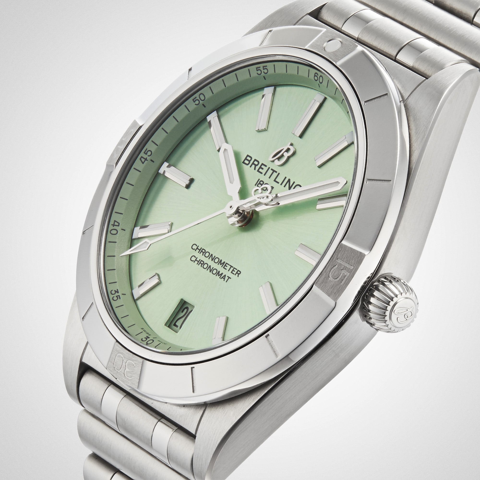 Replica Breitling Chronomat Automatic 36 Stainless Steel details A10380101L1A1