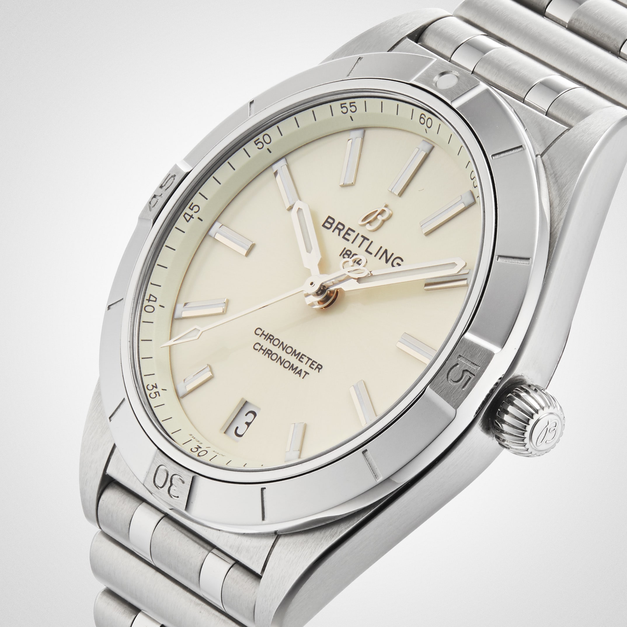 Replica Breitling Chronomat Automatic 36 Stainless Steel details A10380101A3A1