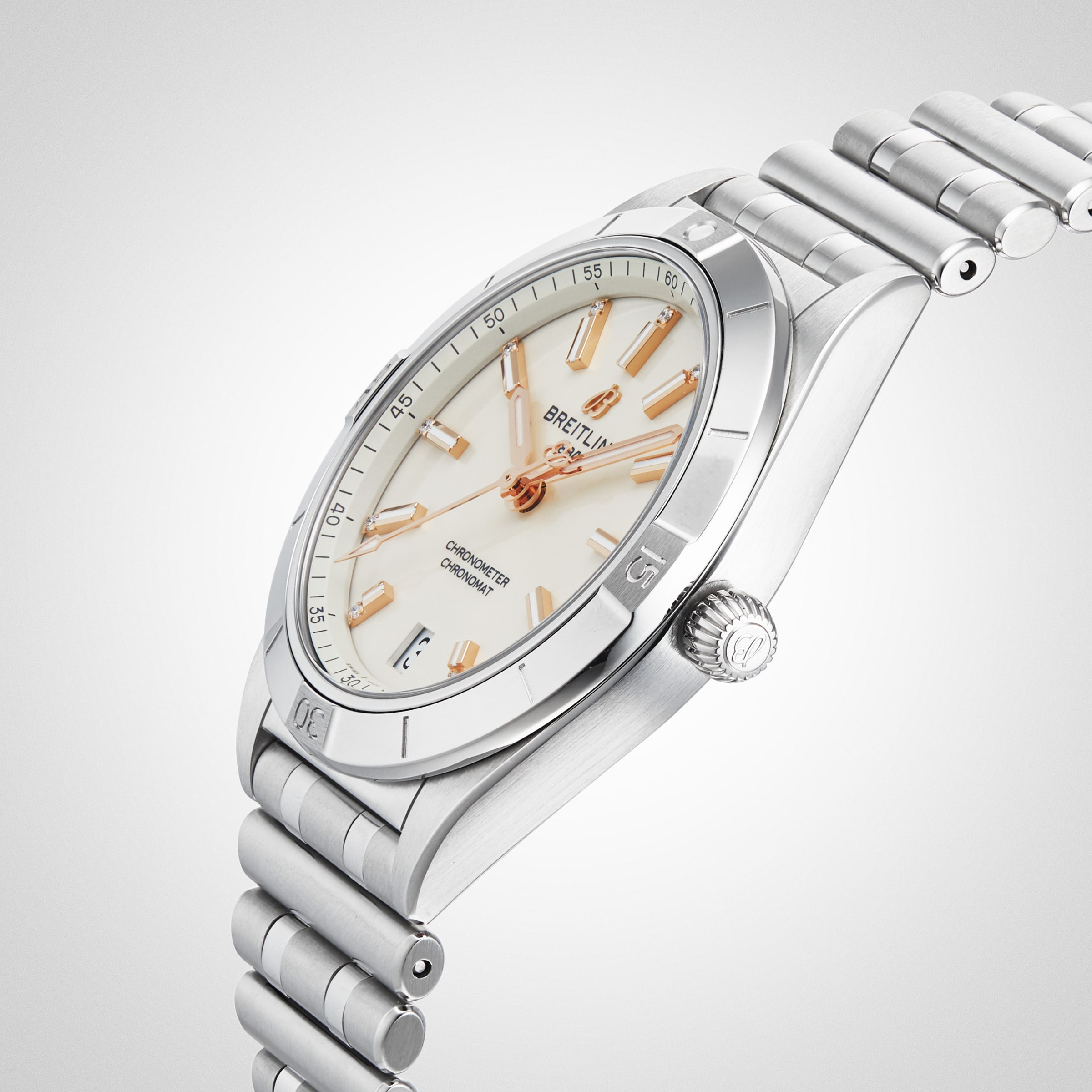 Replica Breitling Chronomat Automatic 36 Stainless Steel details A10380101A2A1 5 Replica Breitling Chronomat Automatic 36 Stainless Steel details A10380101A2A1