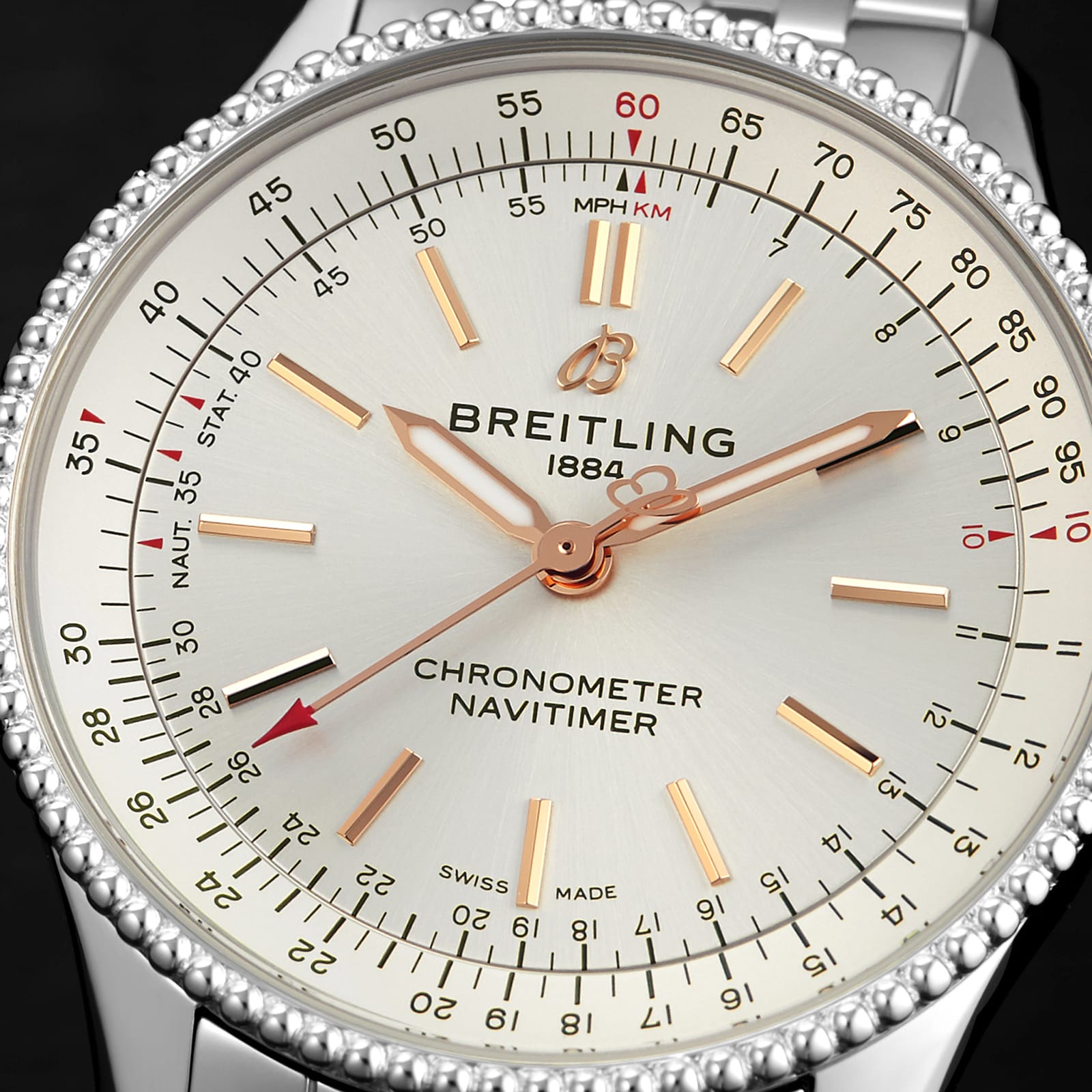 Replica Breitling Navitimer Automatic 35 Stainless Steel details A17395F41G1A1